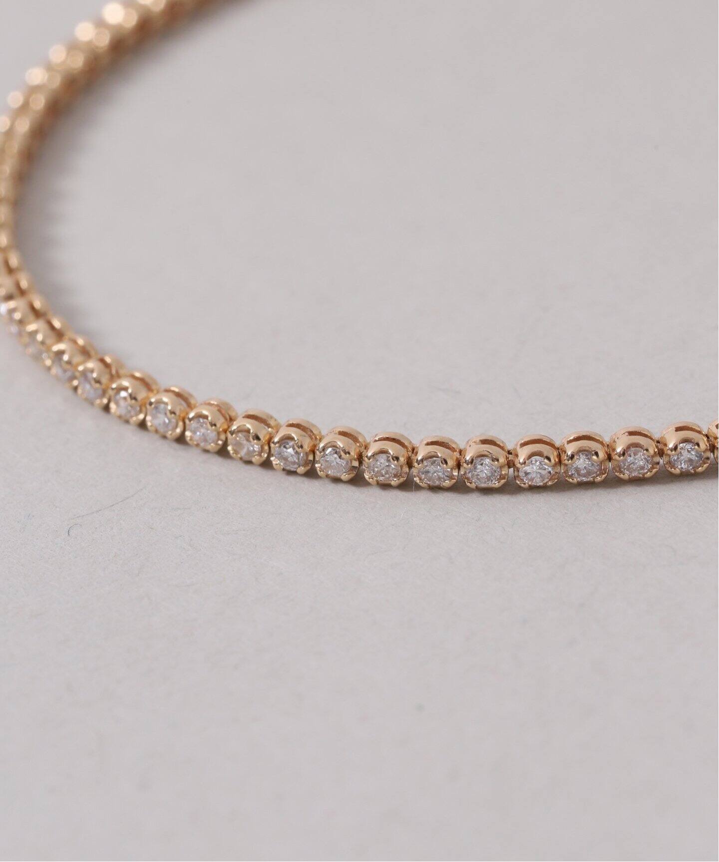 ダイヤテニスブレスレット1ct K18（ブレスレット・バングル）｜Lilas