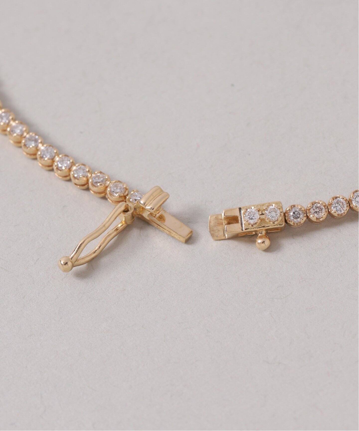 ダイヤテニスブレスレット1ct K18（ブレスレット・バングル）｜Lilas  