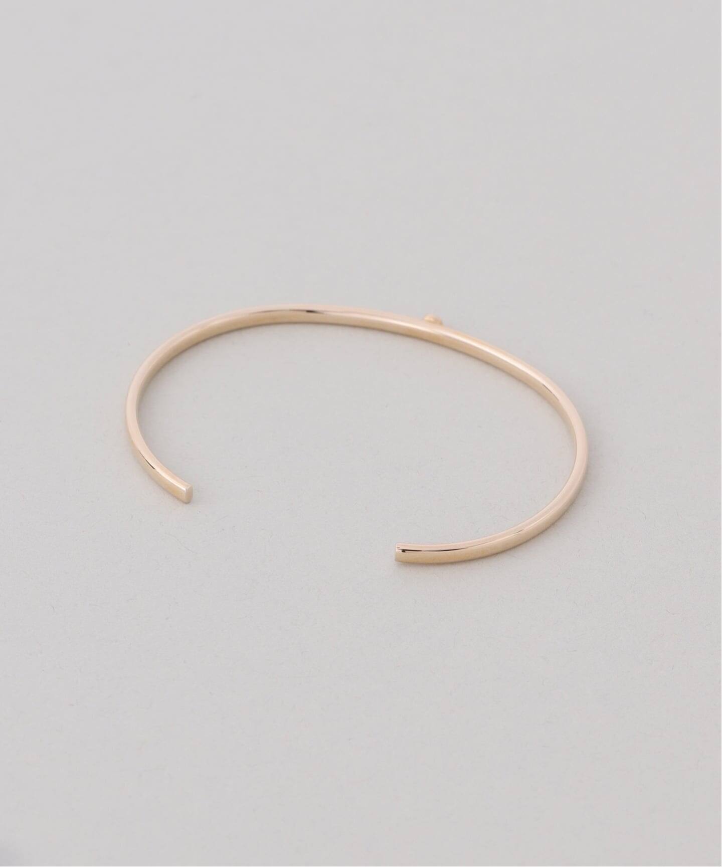 Lilas 2.5 パイプCガタ バングルK10 10th2.5パイプダイヤCガタバングル K10（ブレスレット・バングル