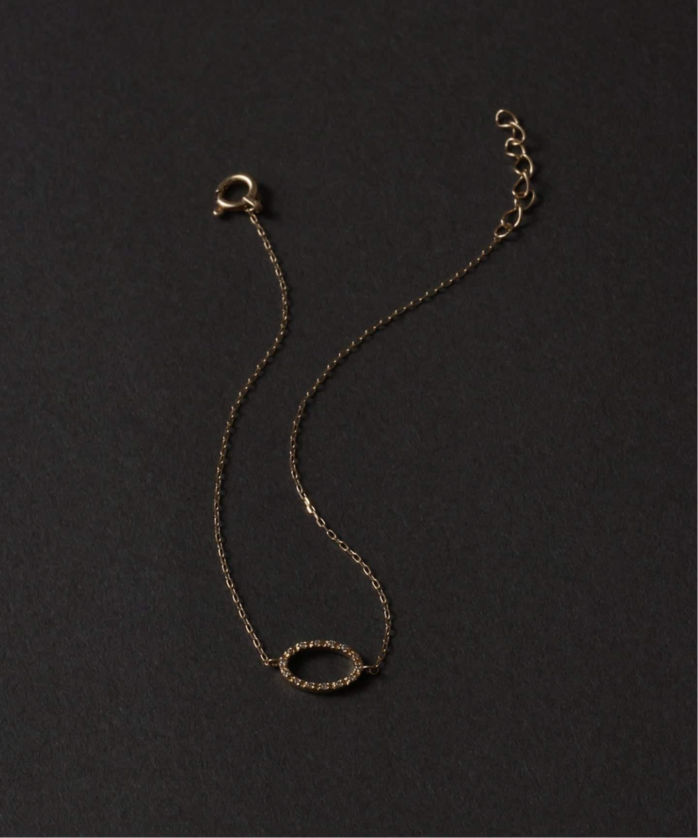 オーバルダイヤブレスレット K10（ブレスレット・バングル）｜Lilas