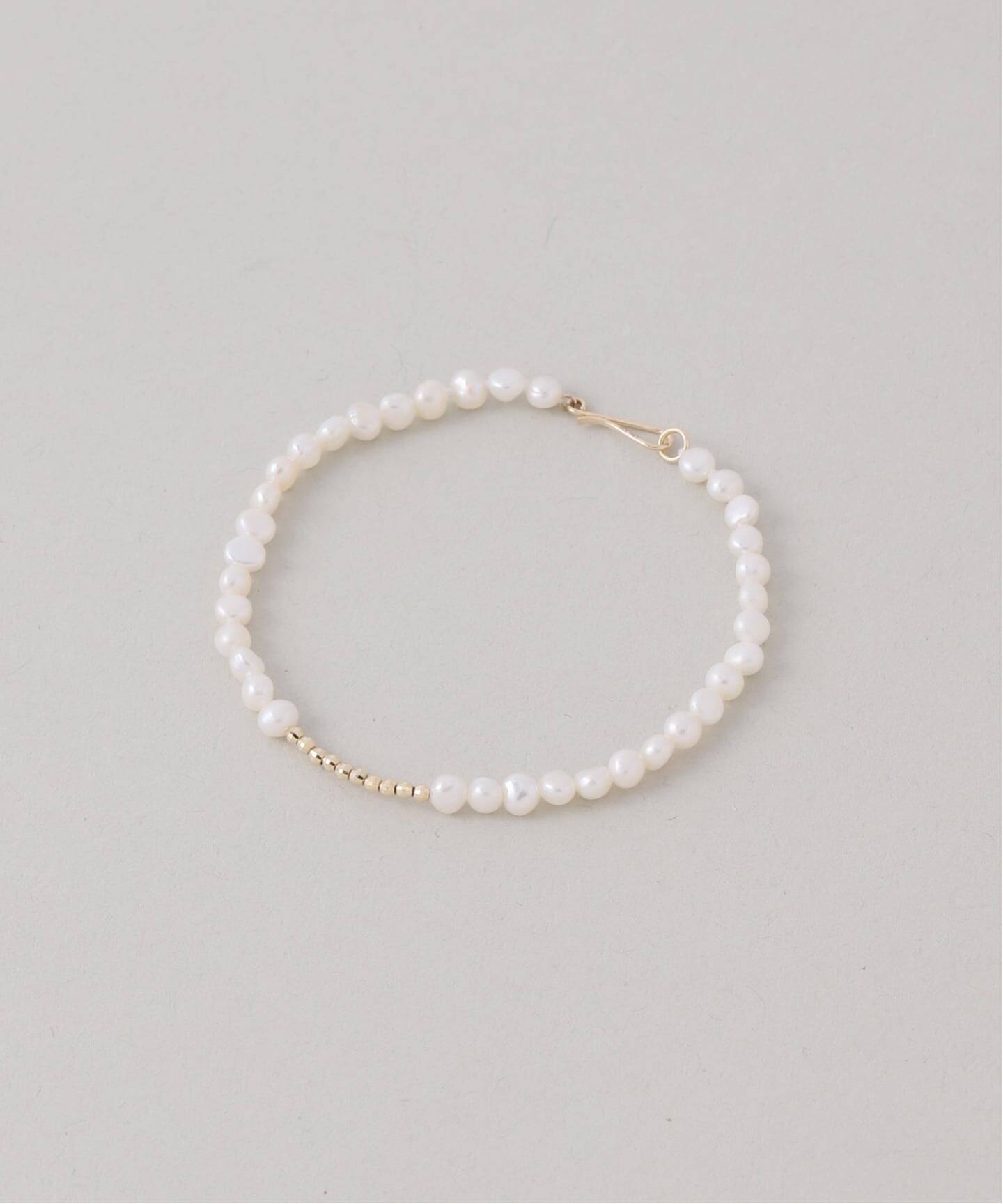 ミラーボール*サザレパールブレスレット K10（ブレスレット・バングル