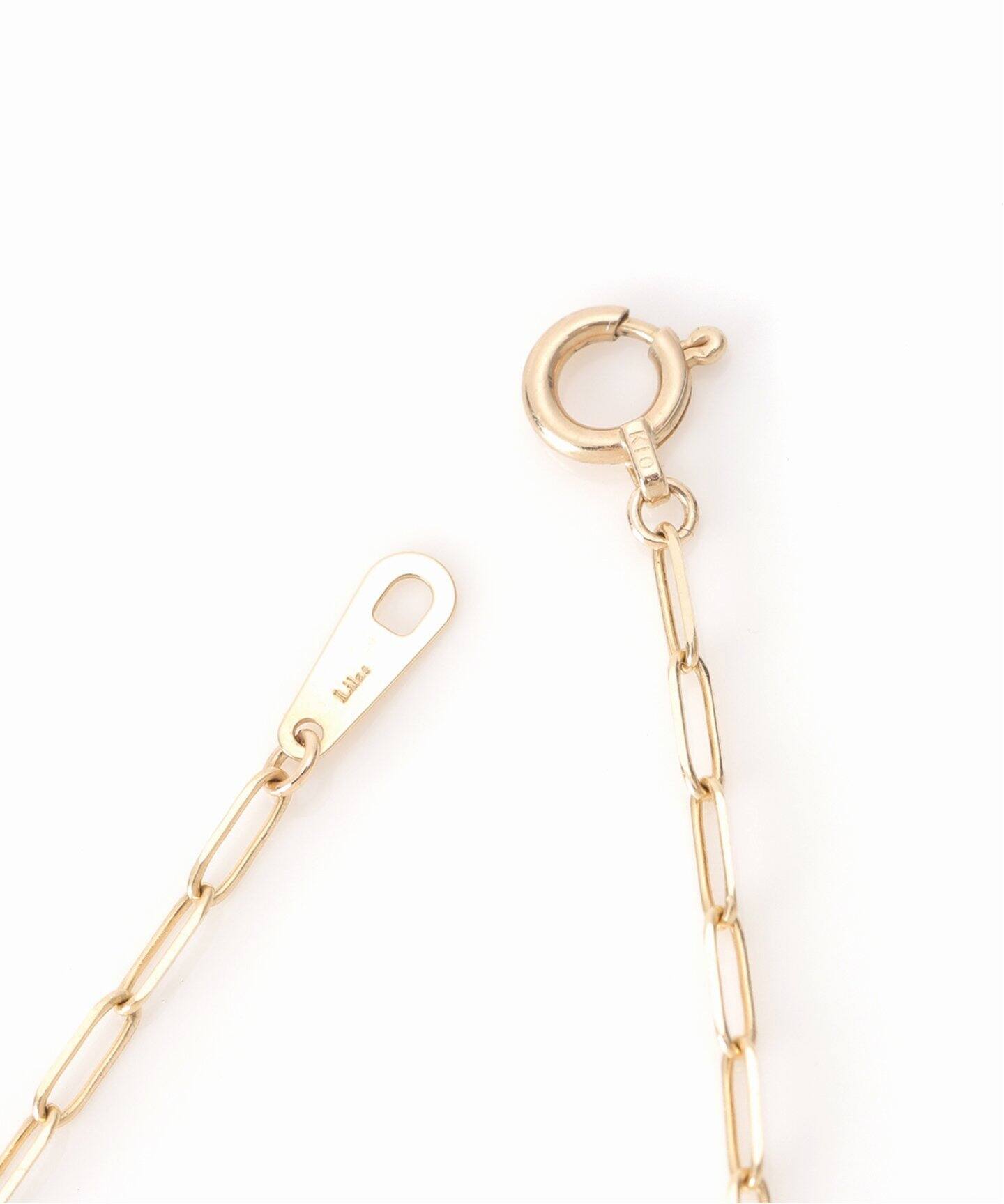 ペーパークリップチェーンブレスレット K10（ブレスレット・バングル 