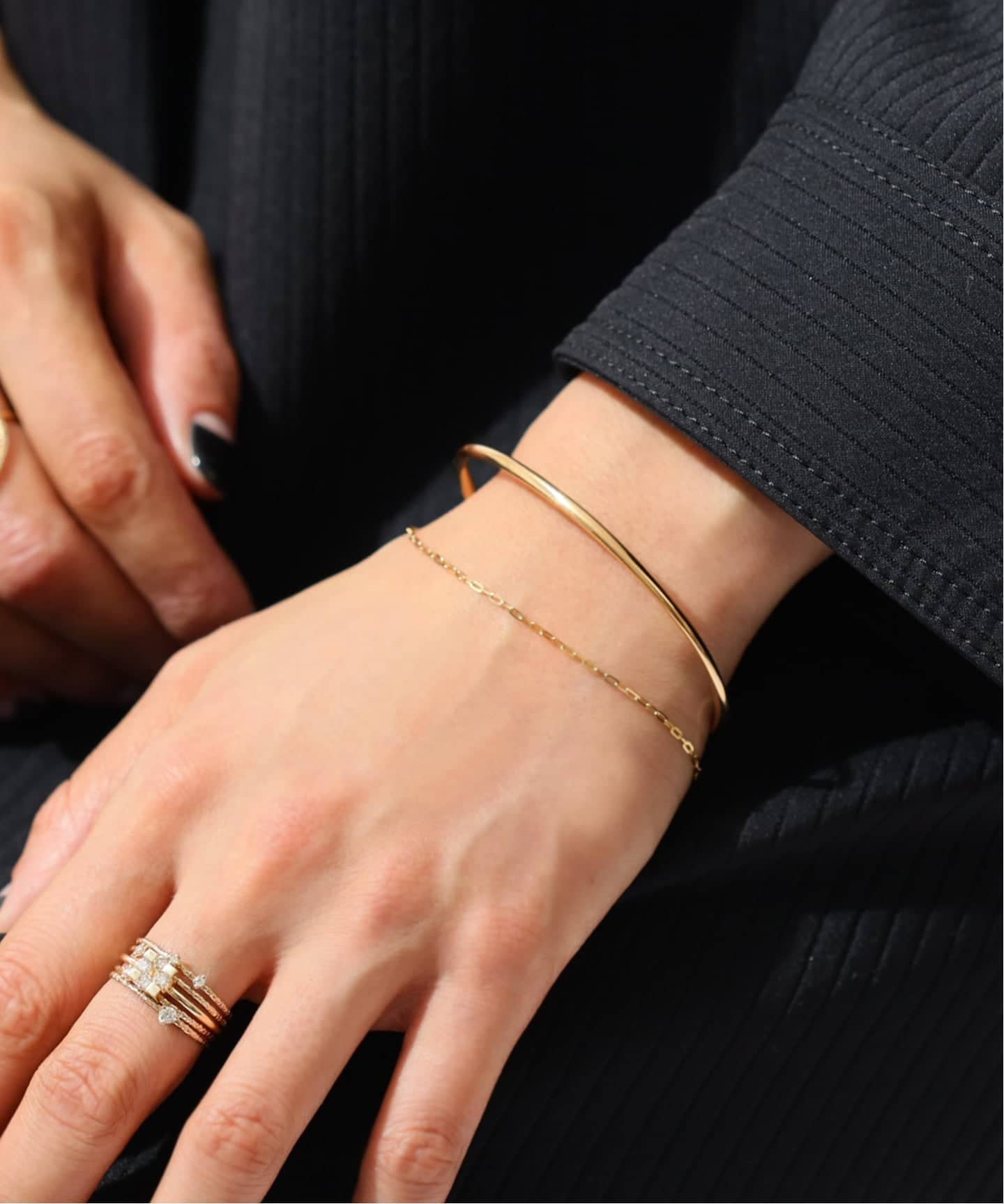 2.5パイプC型バングル K10（ブレスレット・バングル）｜Lilas（リラ