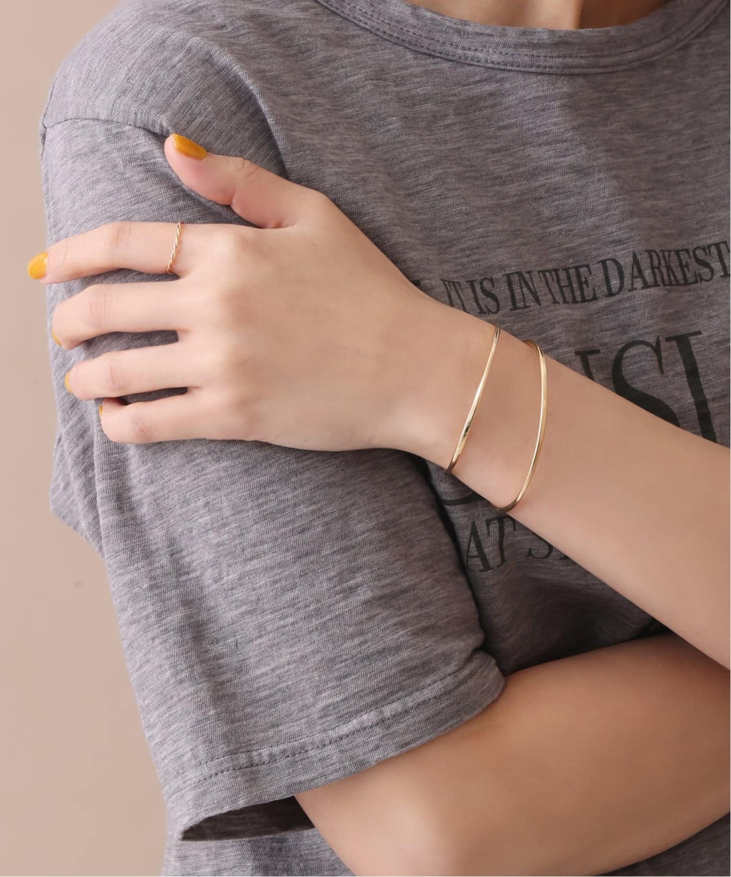 2.5パイプC型バングル K10（ブレスレット・バングル）｜Lilas（リラ