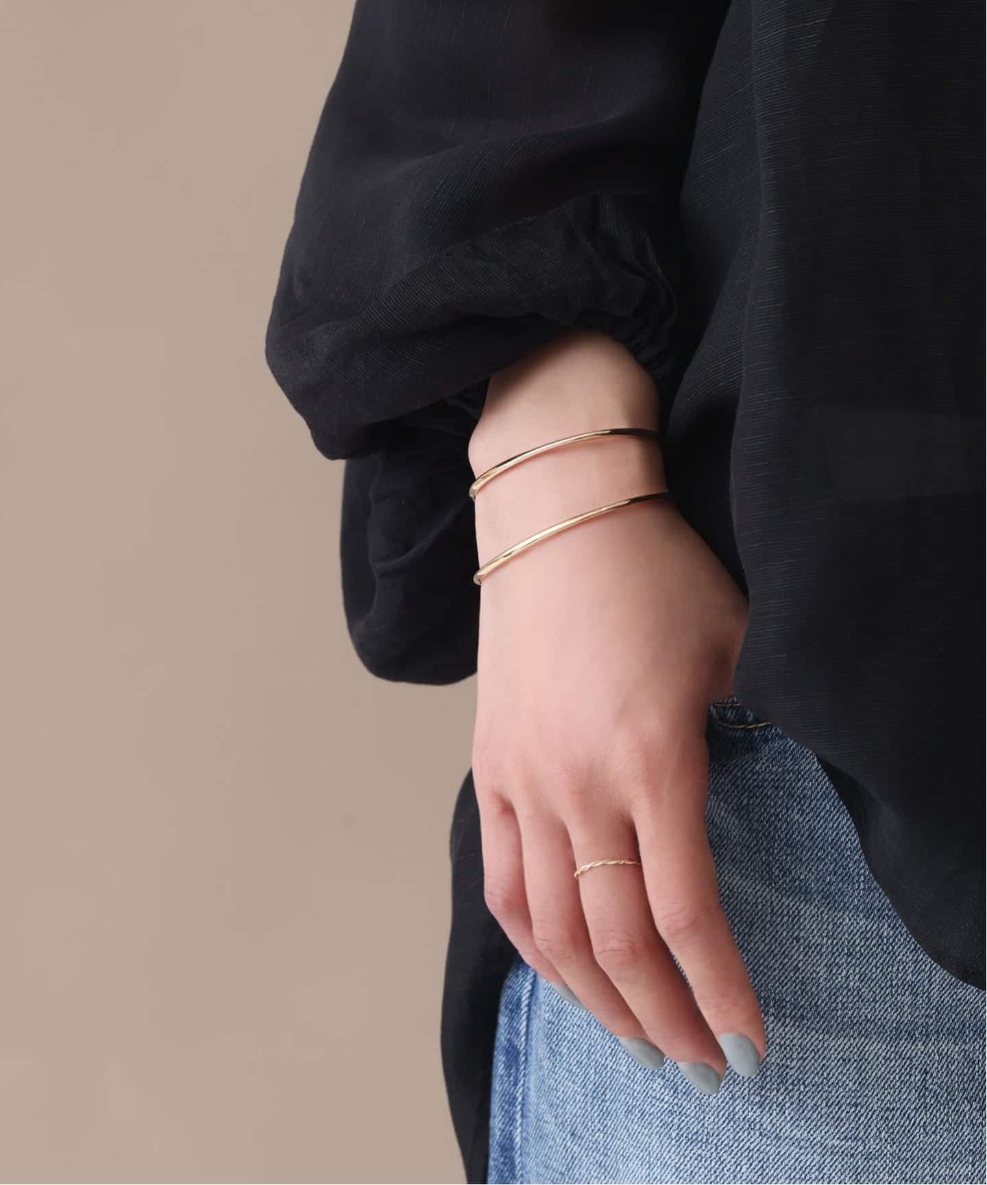 Lilas 2.5パイプC型バングルワイドK10 2.5パイプC型バングルワイド K10（ブレスレット・バングル）｜Lilas