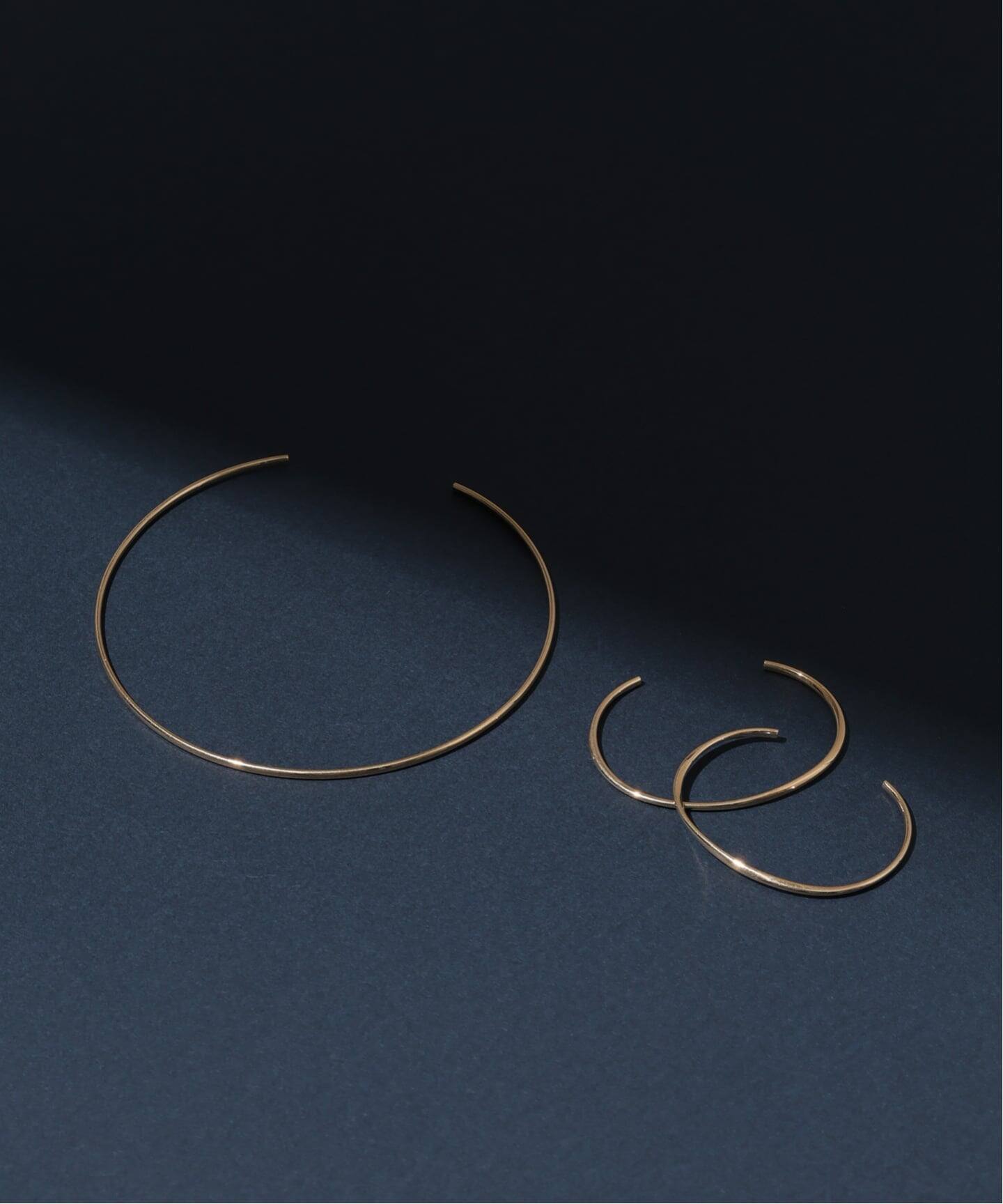 2.5パイプC型バングルワイド K10（ブレスレット・バングル）｜Lilas