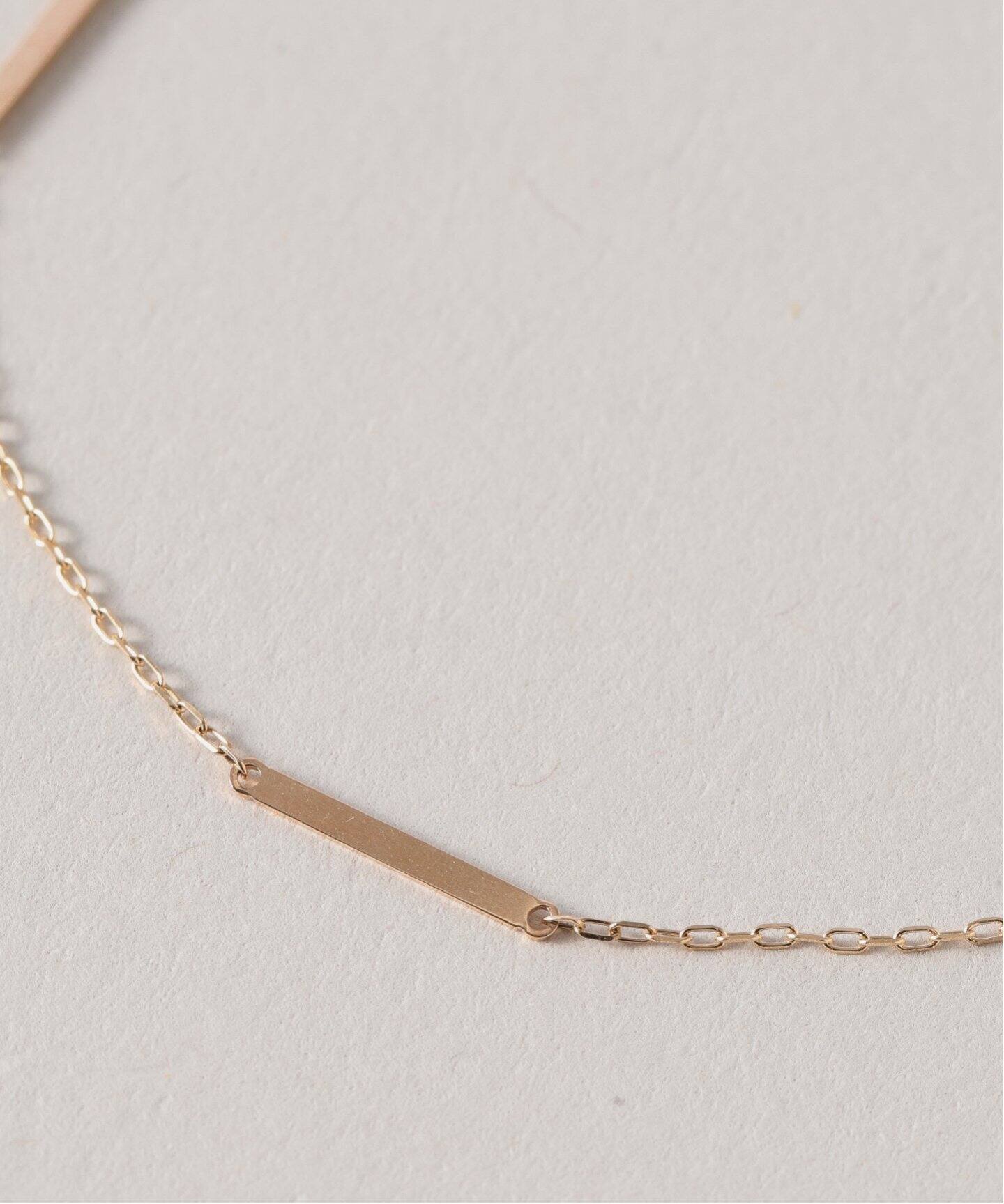 未使用♡Lilas　プレート*チェーンブレスレット K10　リラ　ゴールド プレート*チェーンブレスレット K10（ブレスレット・バングル