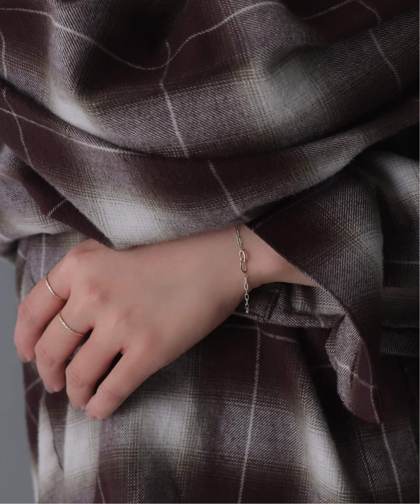 SAMH by LILAS】デタッチャブルCスライドブレスレット K10*SV