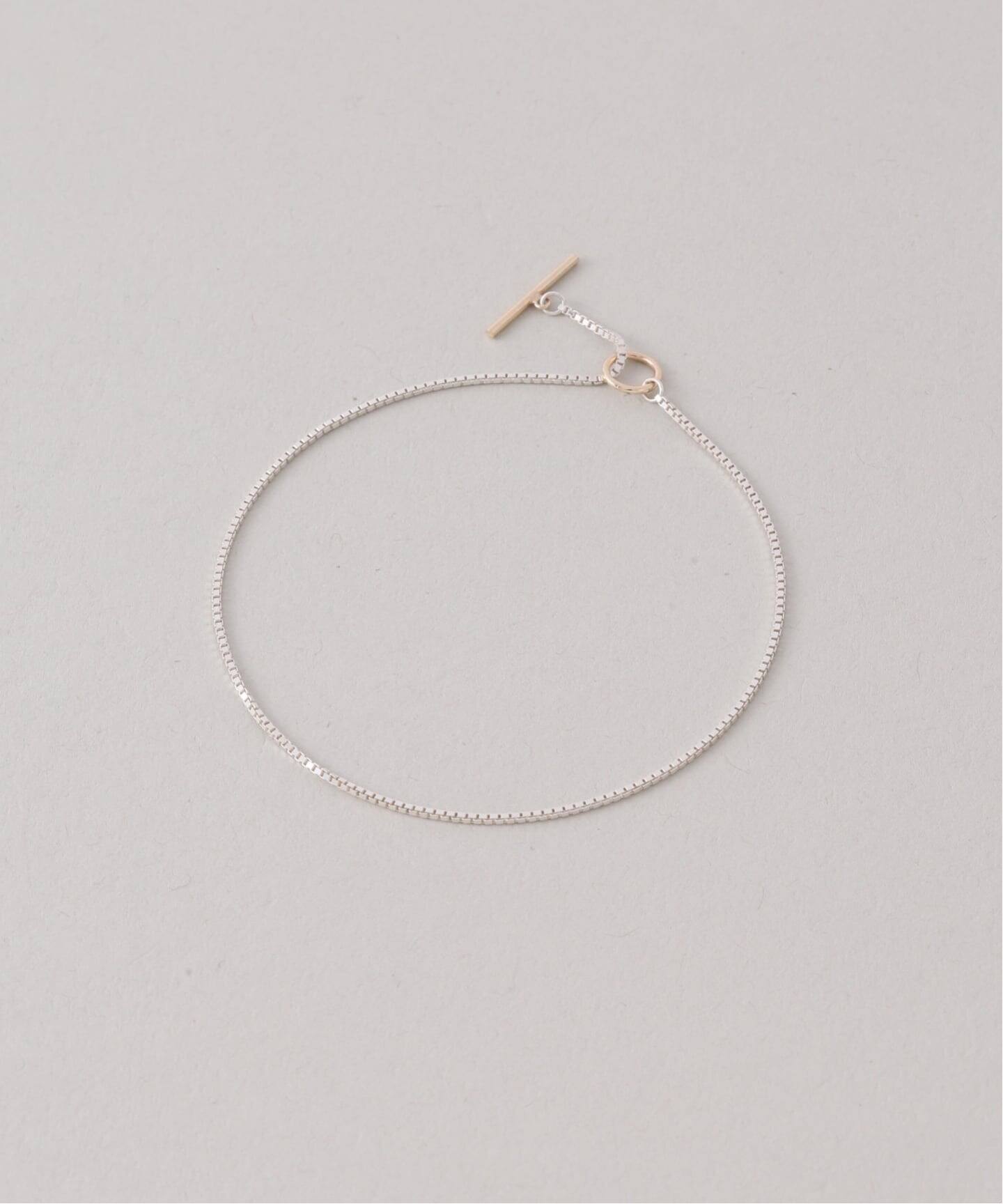 SAMH by LILAS】デタッチャブルTバーブレスレット K10*SV