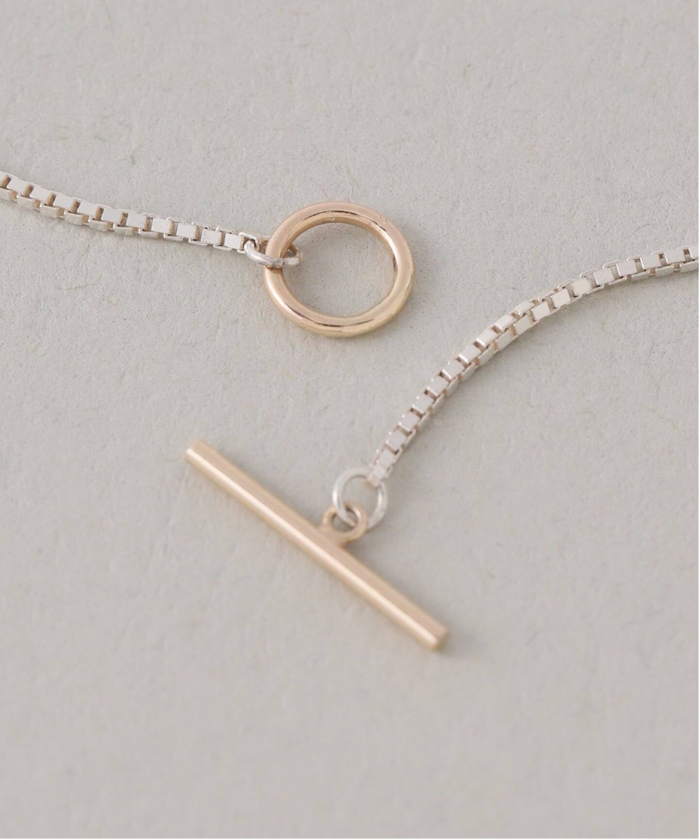 SAMH by LILAS】デタッチャブルTバーブレスレット K10*SV