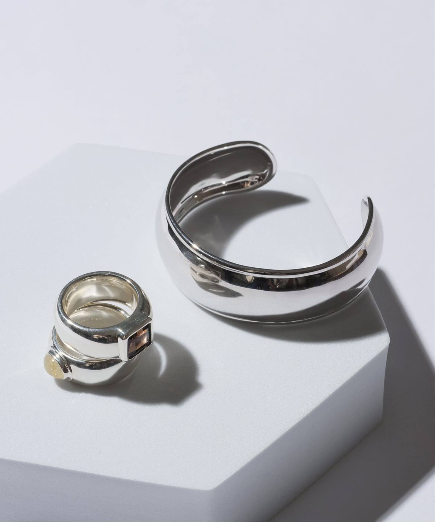 SAMH by LILAS】20mmワイドバングル SV（ブレスレット・バングル