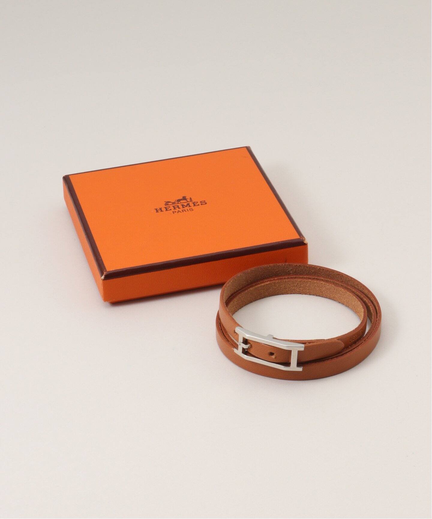 リバーシブルHermesBoucleries Triple Tourブレスレット VINTAGE HERMES/エルメス】Hapi triple tour bracelet