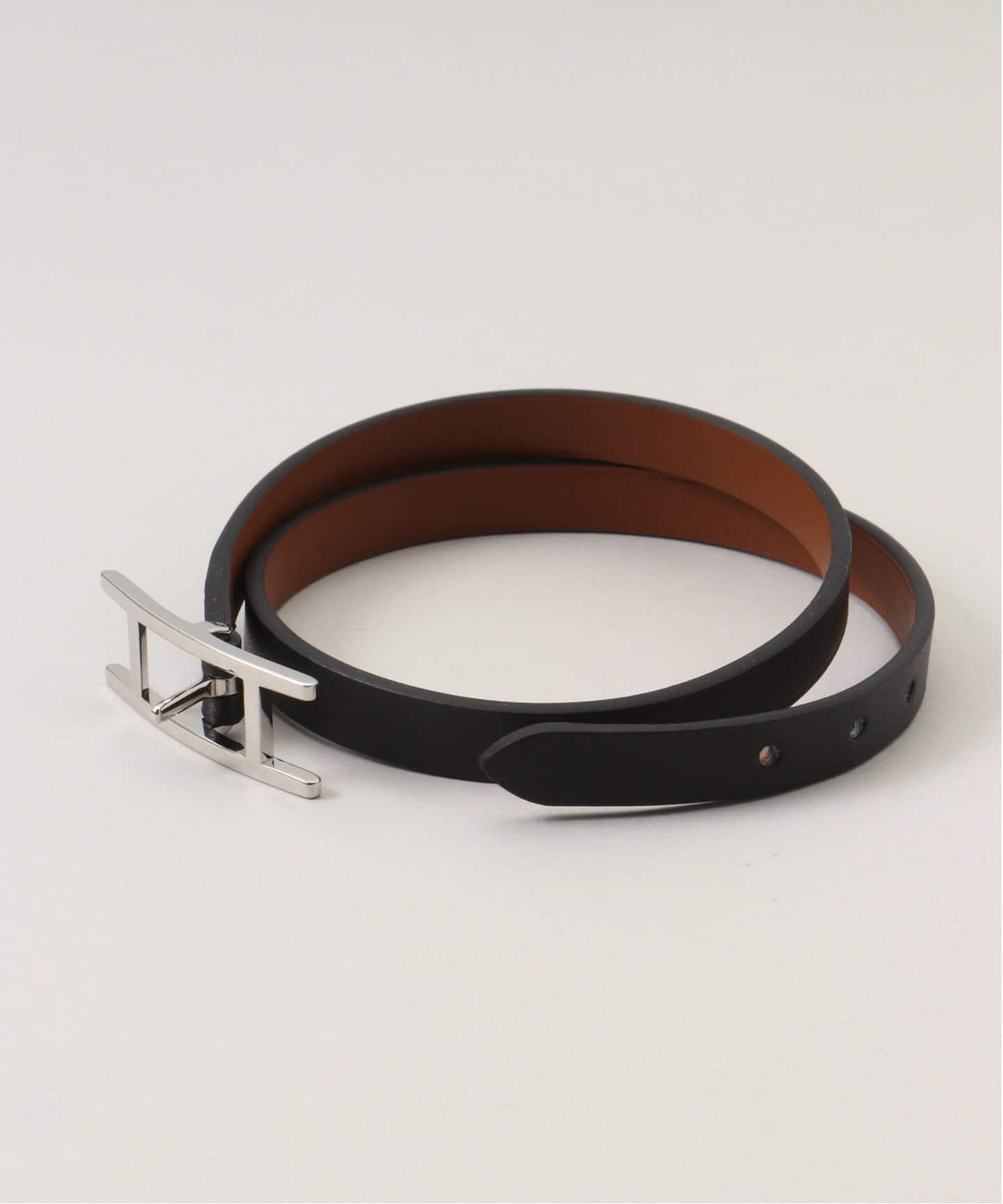 スタイリッシュな付け心地HermesBehapiダブルツアーブレスレット VINTAGE HERMES/エルメス】Hapi double tour bracelet