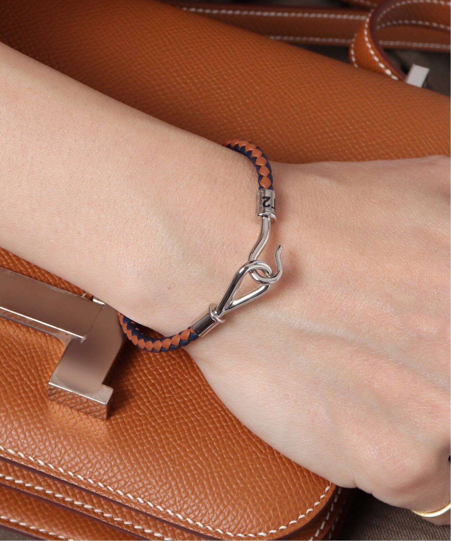 VINTAGE HERMES/エルメス】Jumbo bracelet tressee（ブレスレット 