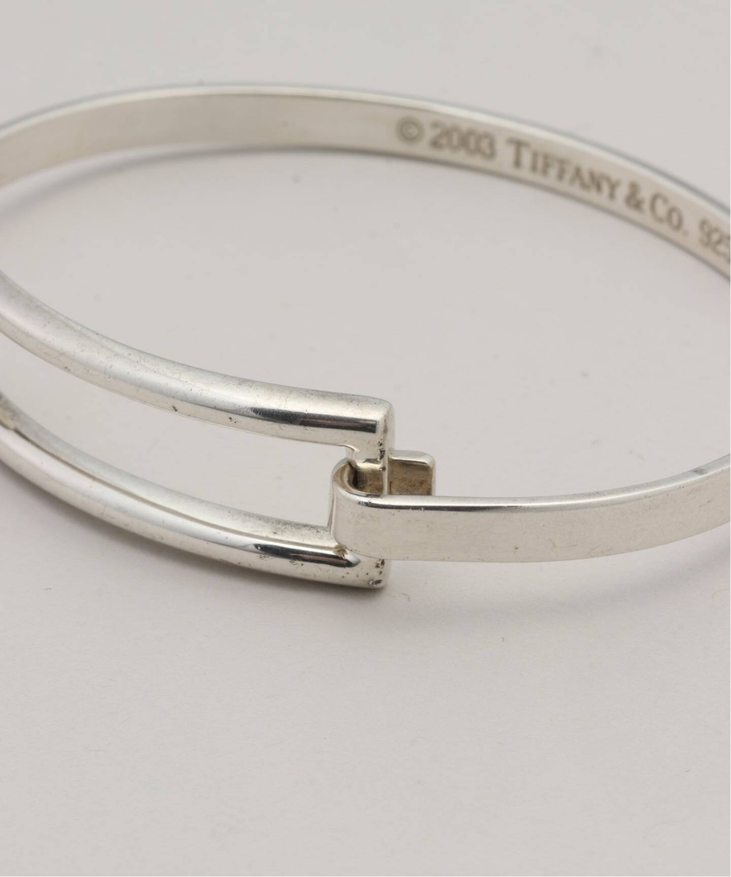 VINTAGE TIFFANY&Co./ティファニー】Open square bangle（ブレスレット
