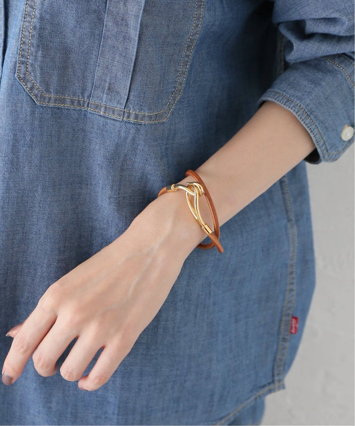 VINTAGE HERMES/エルメス】Jumbo double tour bracelet（ブレスレット
