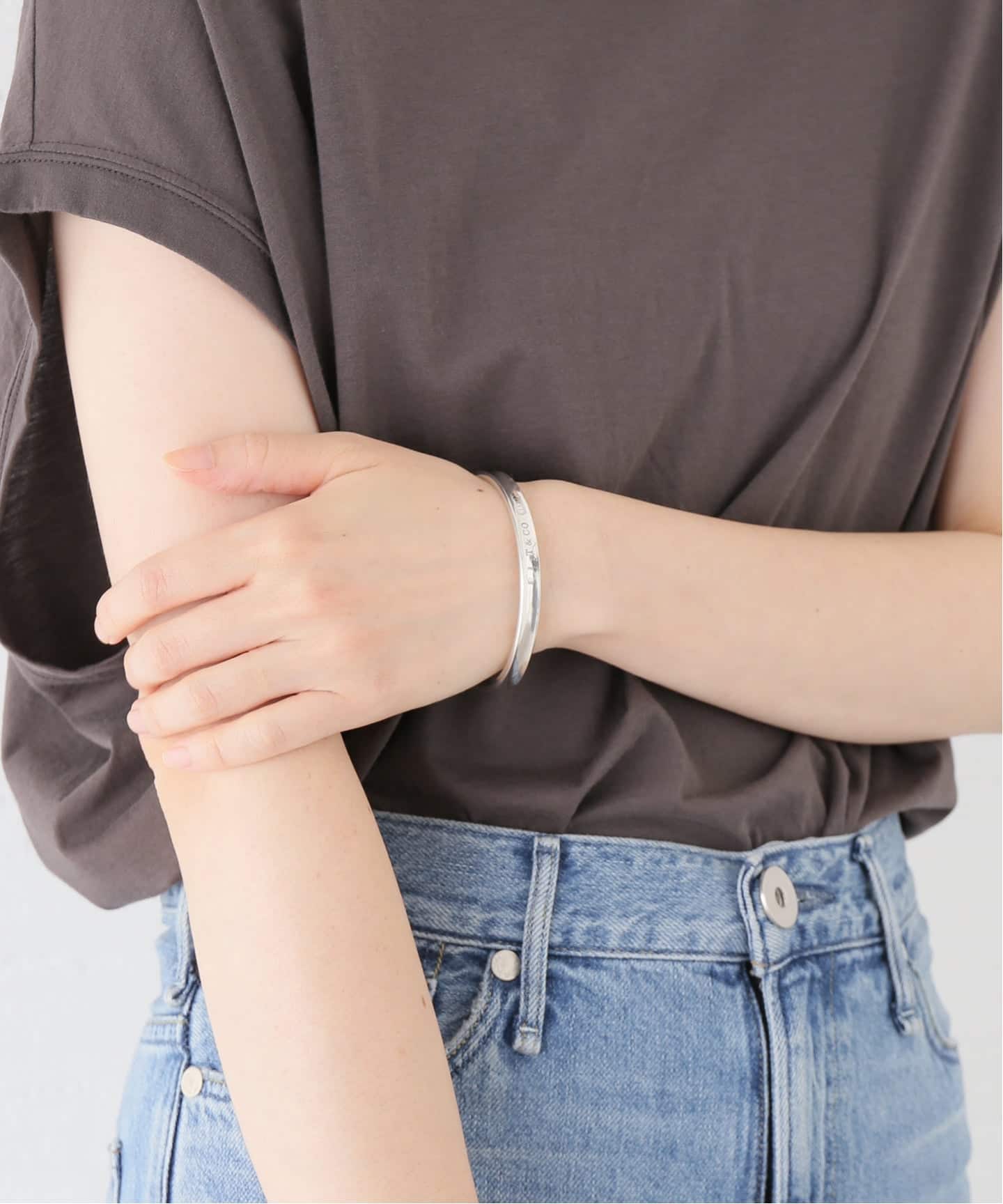 VINTAGE TIFFANY&Co./ティファニー】 1837 narrow bangle