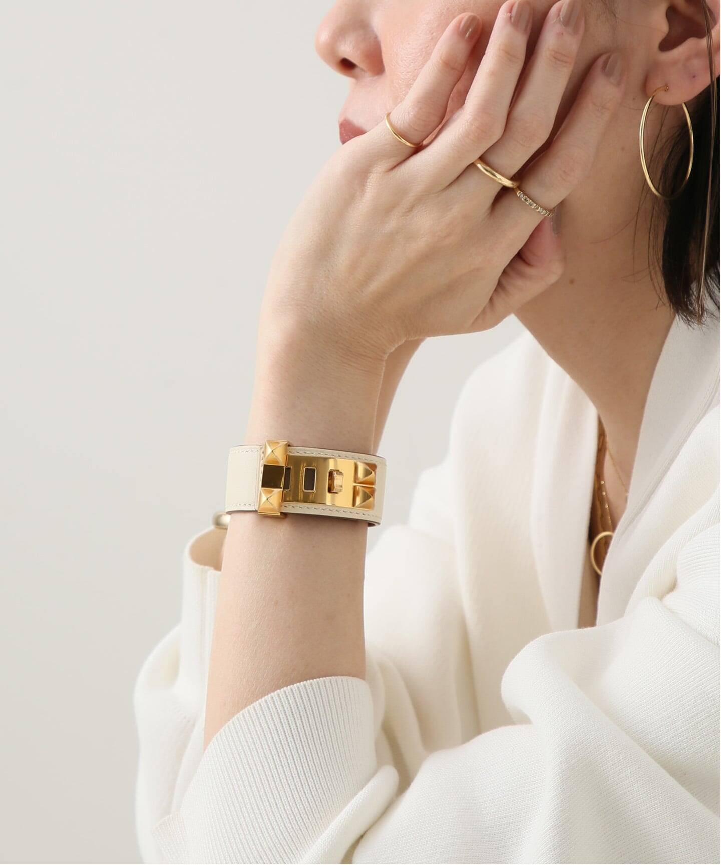 エルメス HERMES バングル ブレスレット HERMES/エルメス】Collier de chien 24 bracelet（ブレスレット