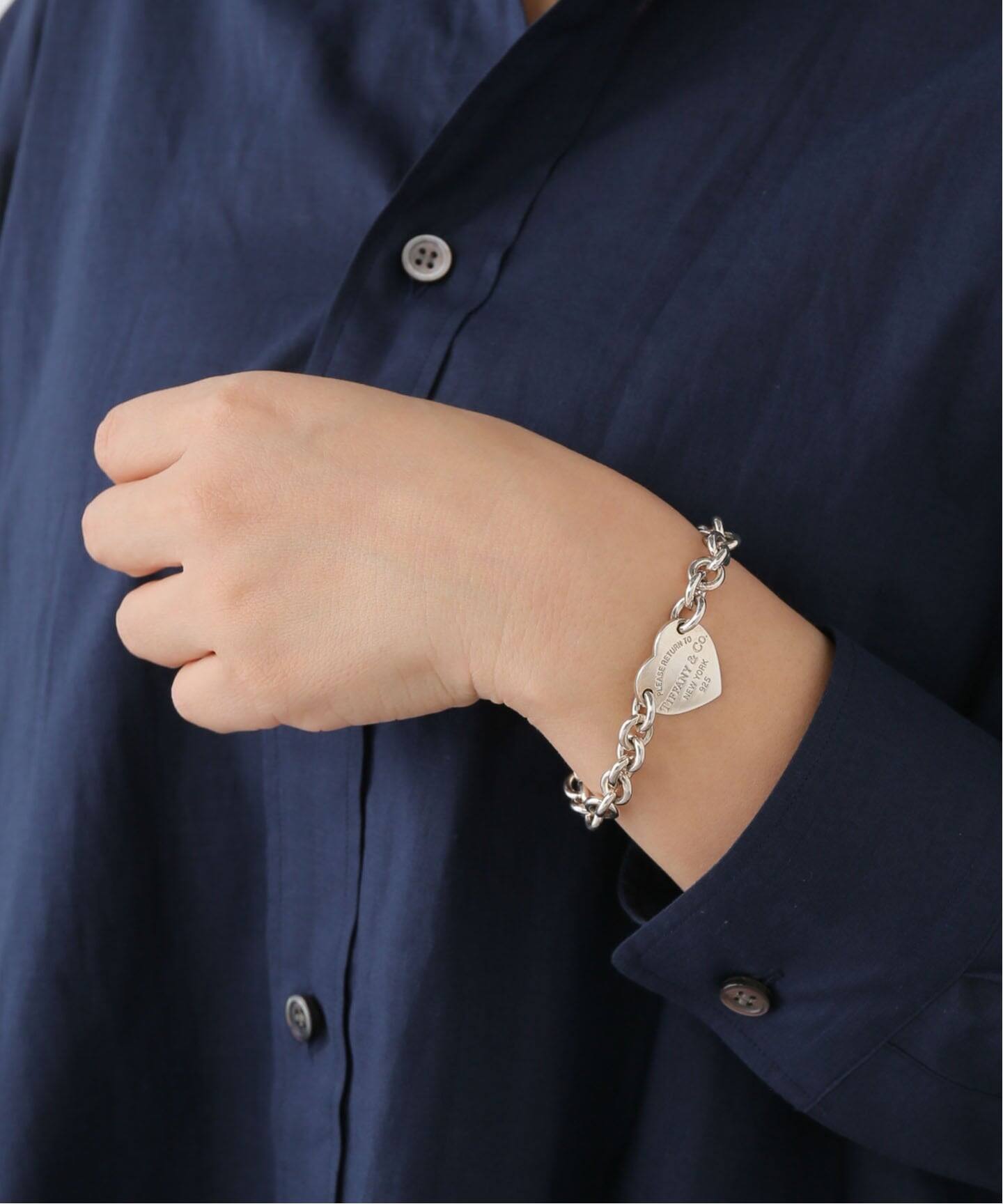 レア！vintage バングルSV925 18K TIFFANYティファニー VINTAGE TIFFANY&Co./ティファニー】Return to heart bracelet