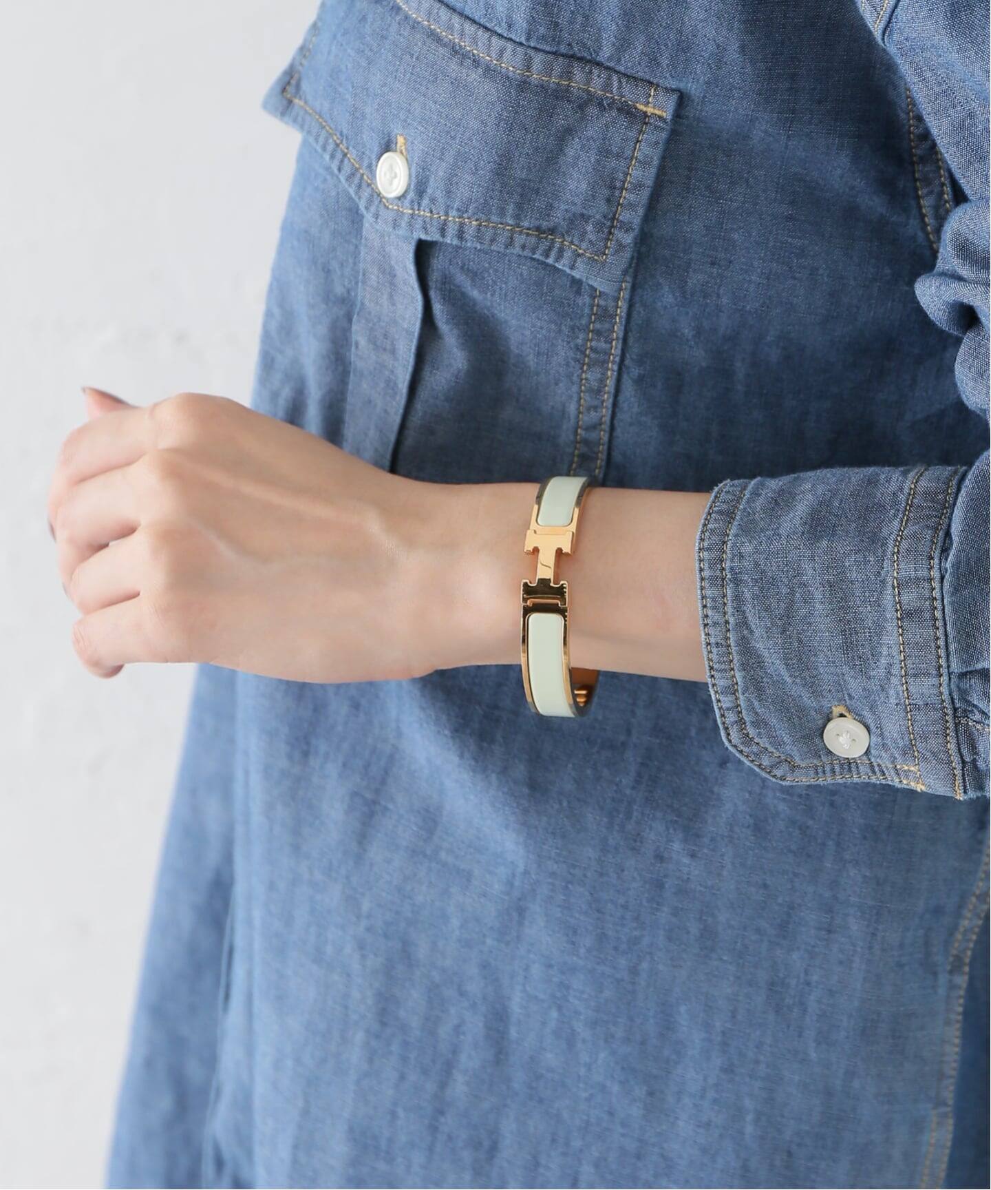 VINTAGE HERMES/エルメス】 Clic H bangle（ブレスレット・バングル 