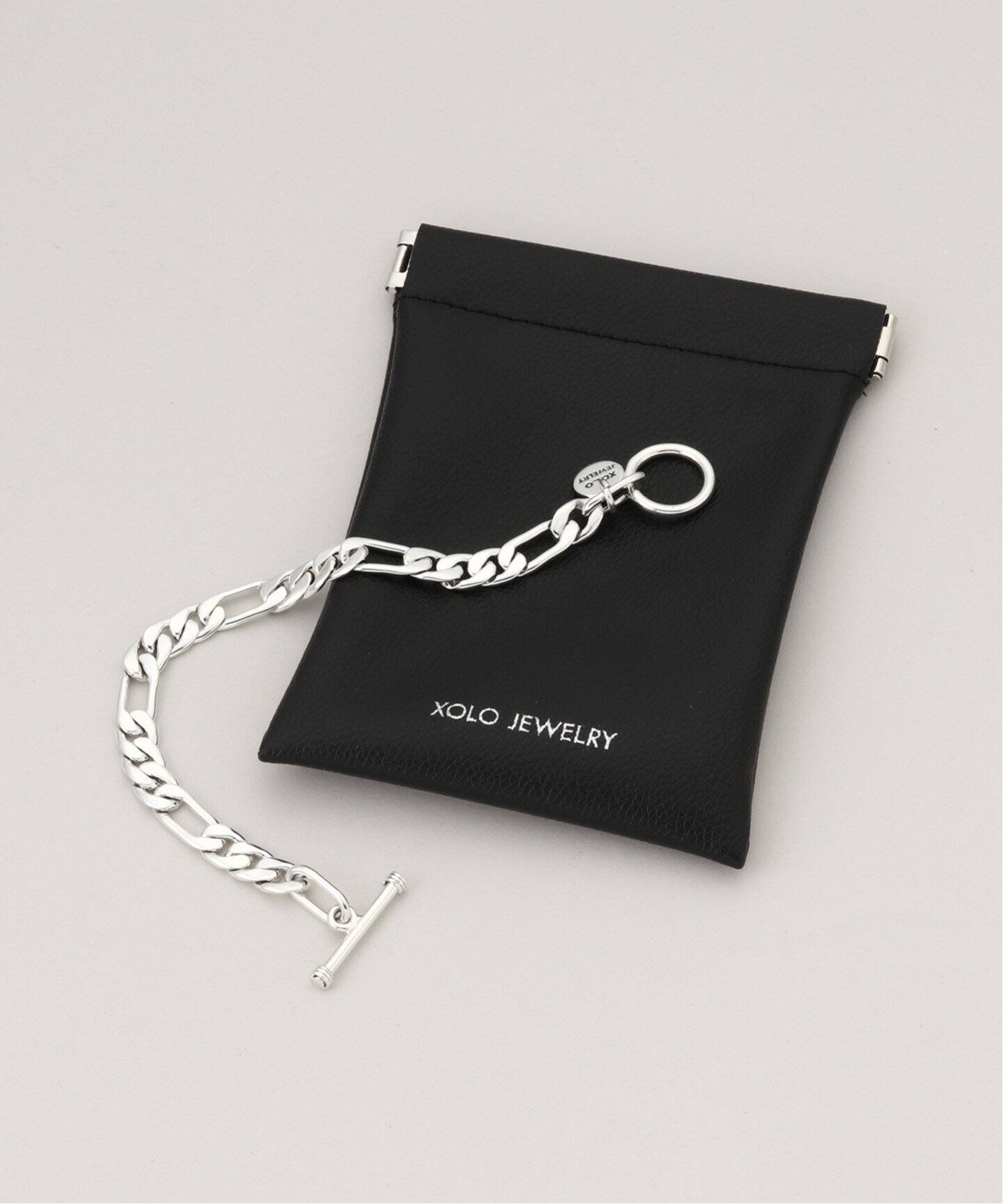 XOLO JEWERLY / ショロ ジュエリー 】Figaro Link Bracelet 19cm -8mm 