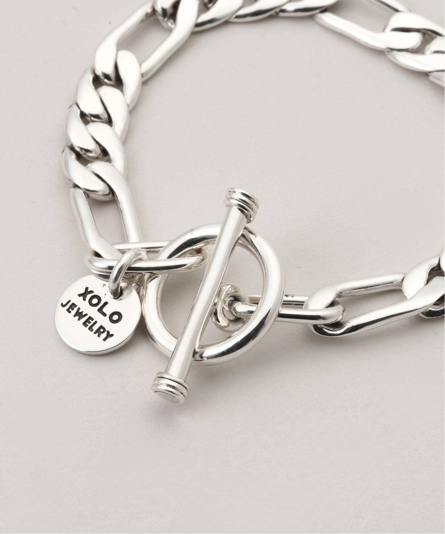 XOLO JEWERLY / ショロ ジュエリー 】Figaro Link Bracelet 17cm - 8mm 