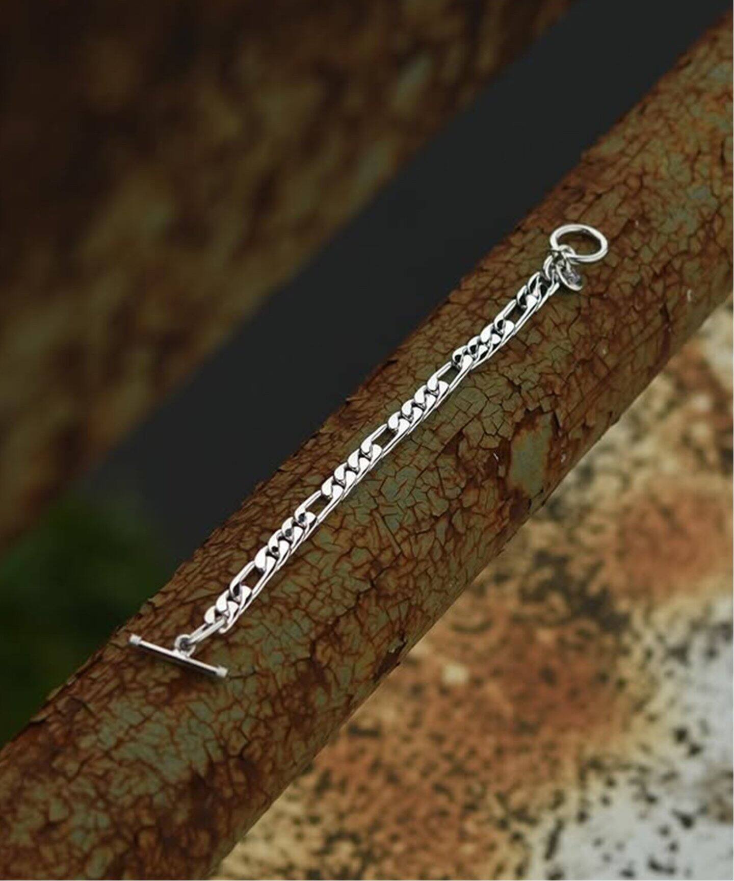 XOLO JEWERLY / ショロ ジュエリー 】Figaro Link Bracelet 17cm - 8mm 