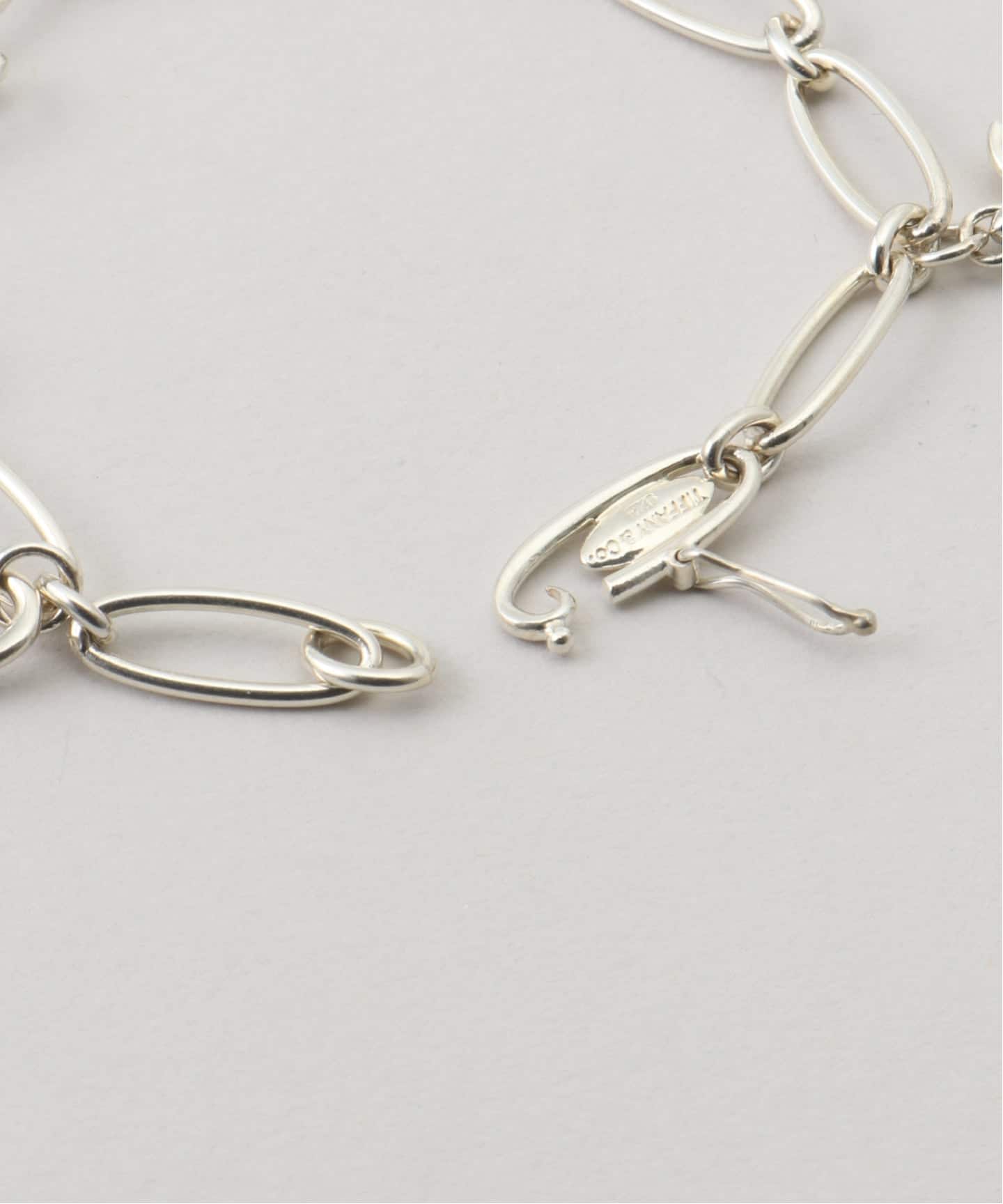 VINTAGE TIFFANY&Co./ティファニー】5charm bracelet oval link