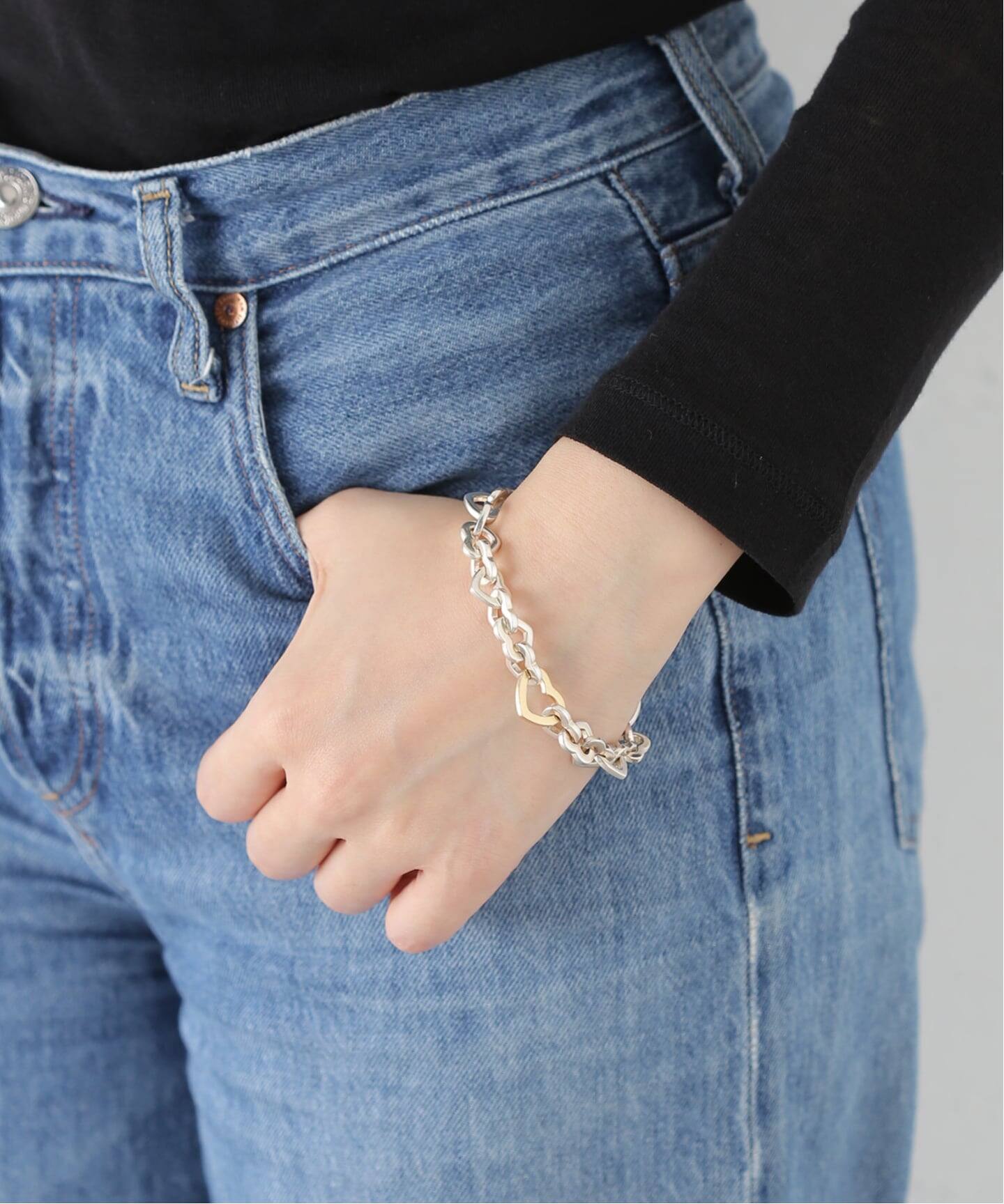VINTAGE TIFFANY&Co./ティファニー】 Heart link bracelet