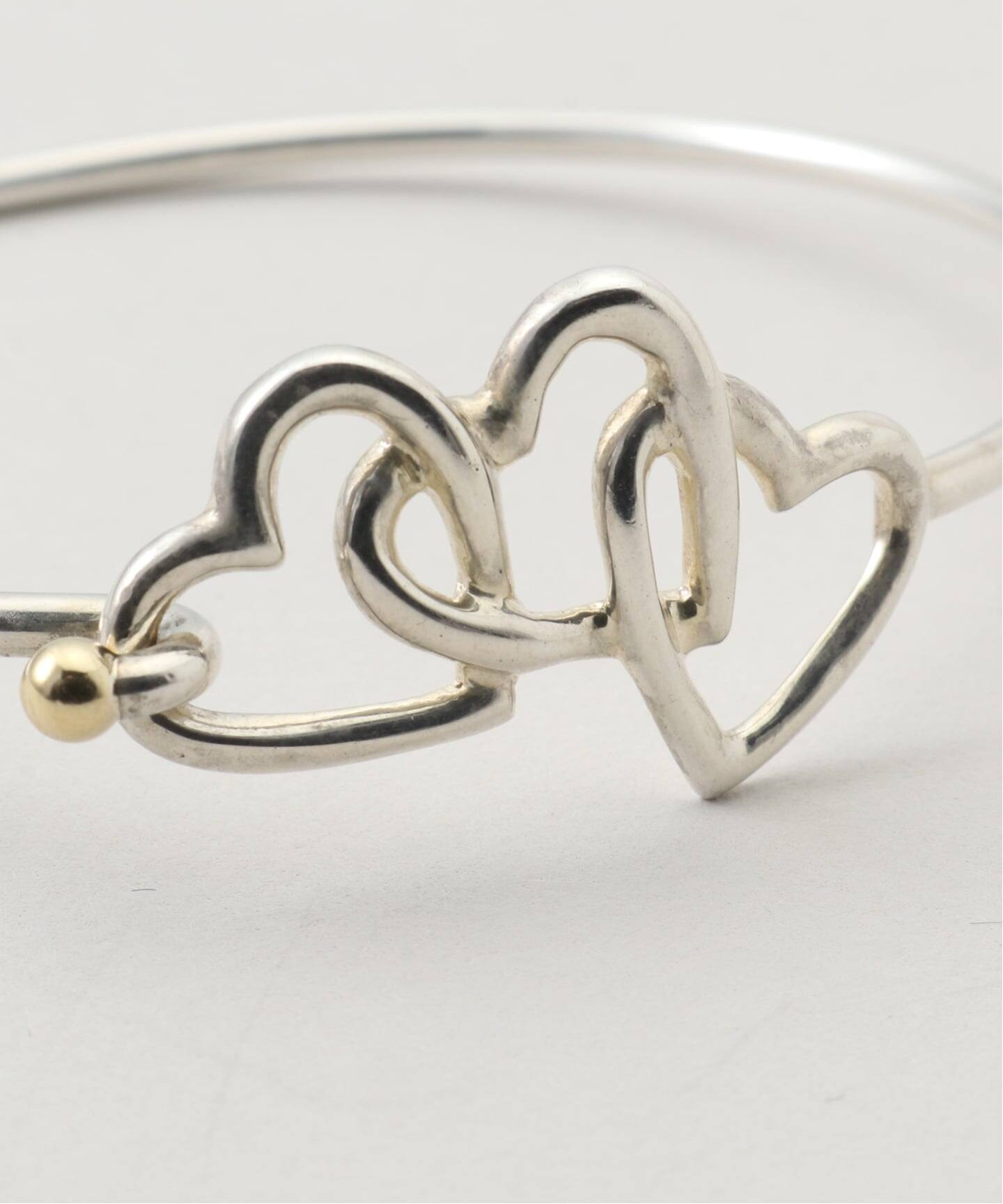 VINTAGE TIFFANY&Co./ティファニー】 Triple heart bangle