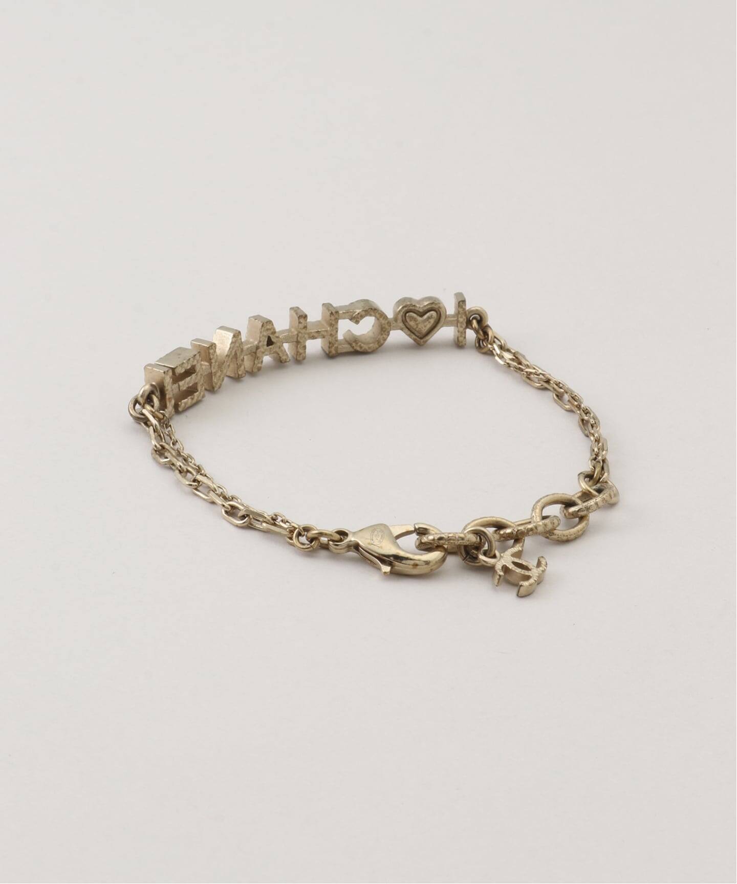 CHANEL/シャネル】 bracelet logo heart（ブレスレット・バングル 