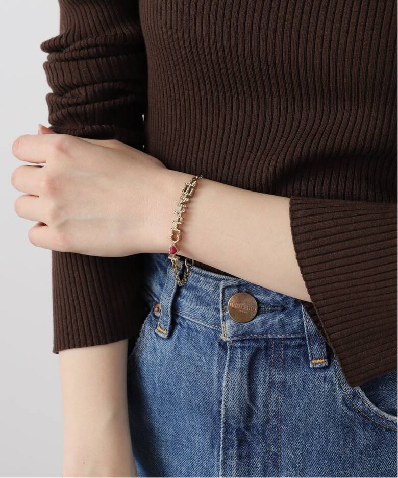 CHANEL/シャネル】 bracelet logo heart（ブレスレット・バングル 