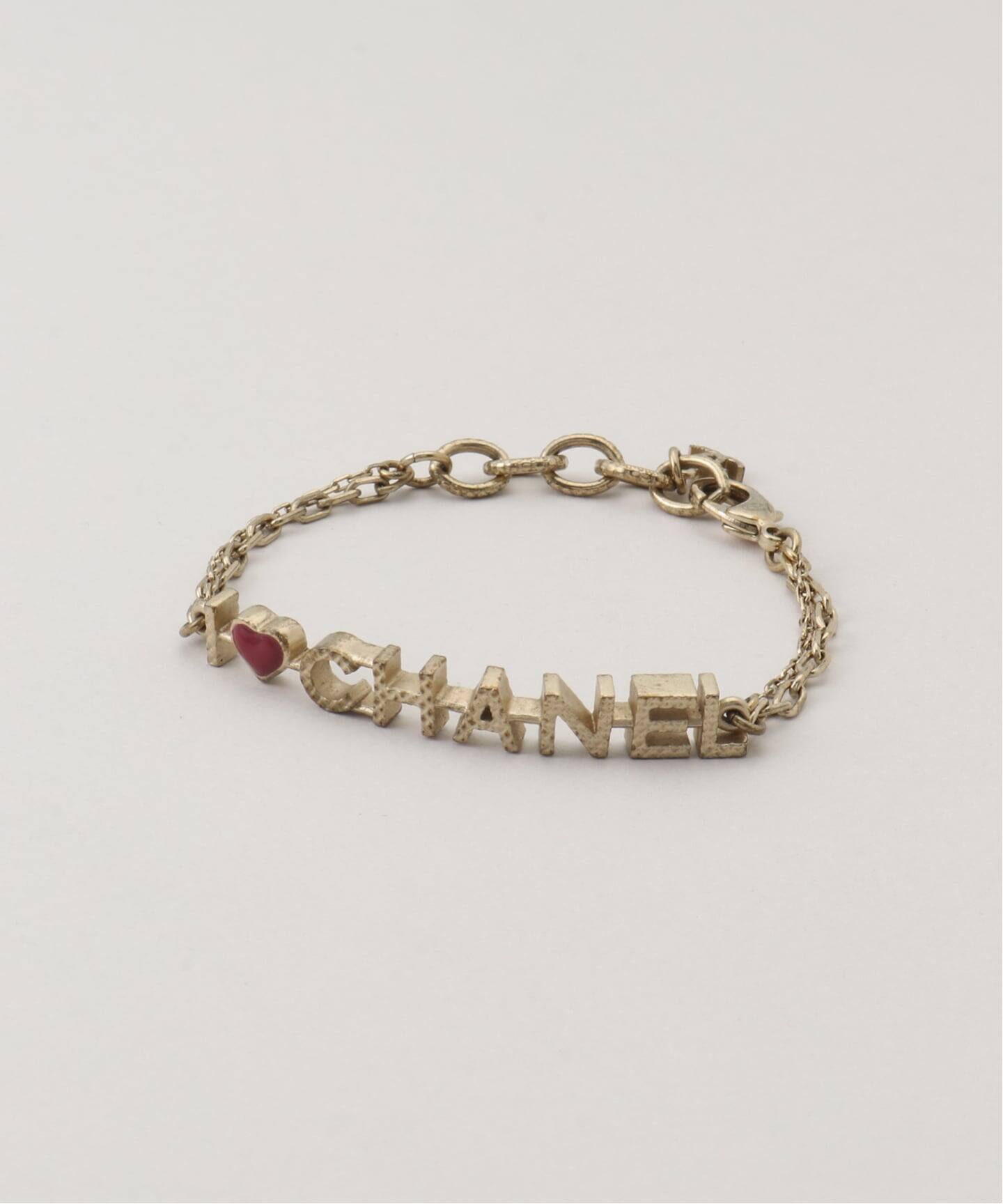 CHANEL/シャネル】 bracelet logo heart（ブレスレット・バングル 