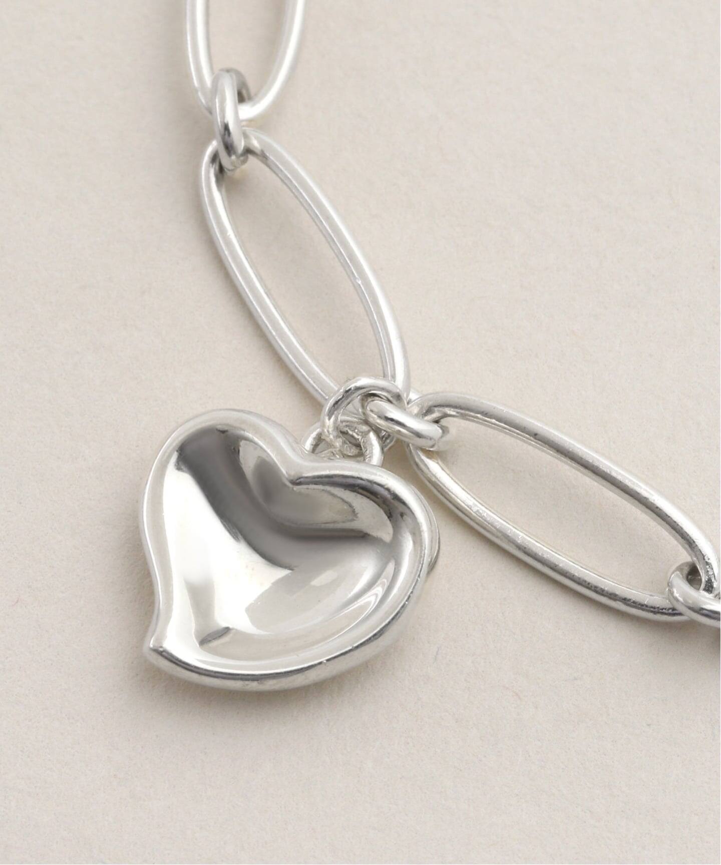 VINTAGE TIFFANY&Co./ティファニー】Curved heart bracelet oval link