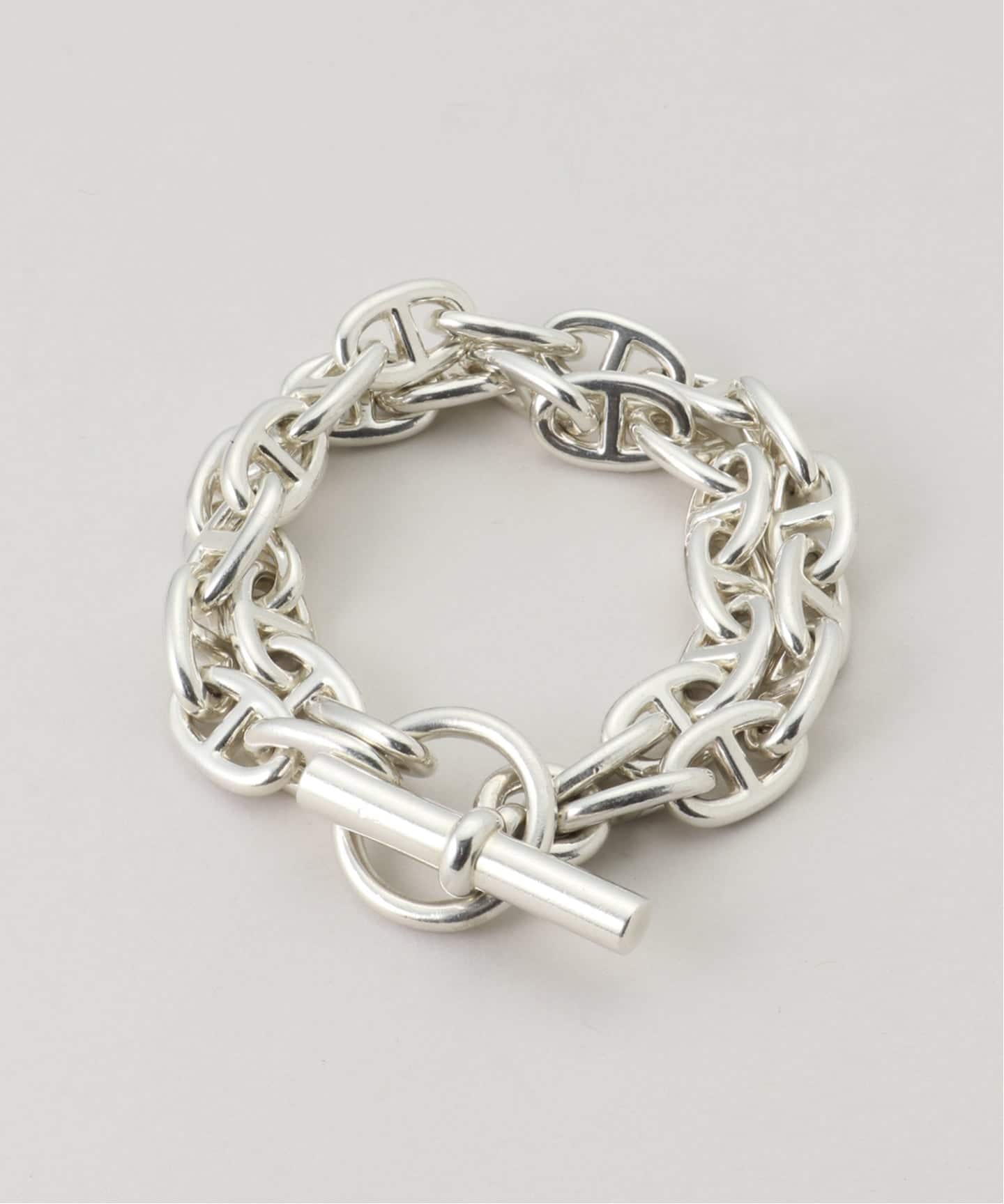 エルメス ビンテージ バングル ブレスレット VINTAGE HERMES/エルメス】Chaine dAncre double bracelet m