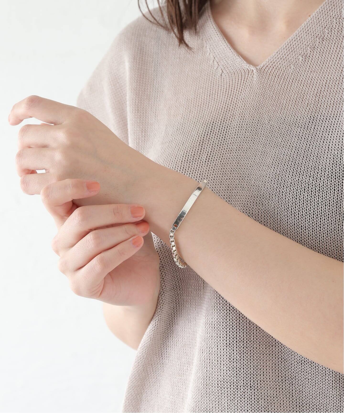 【TIFFANY&Co】鏡面仕上げ　ベネチアン　IDブレスレット　ヴィンテージ VINTAGE TIFFANY&Co./ティファニー】Venetian id bracelet