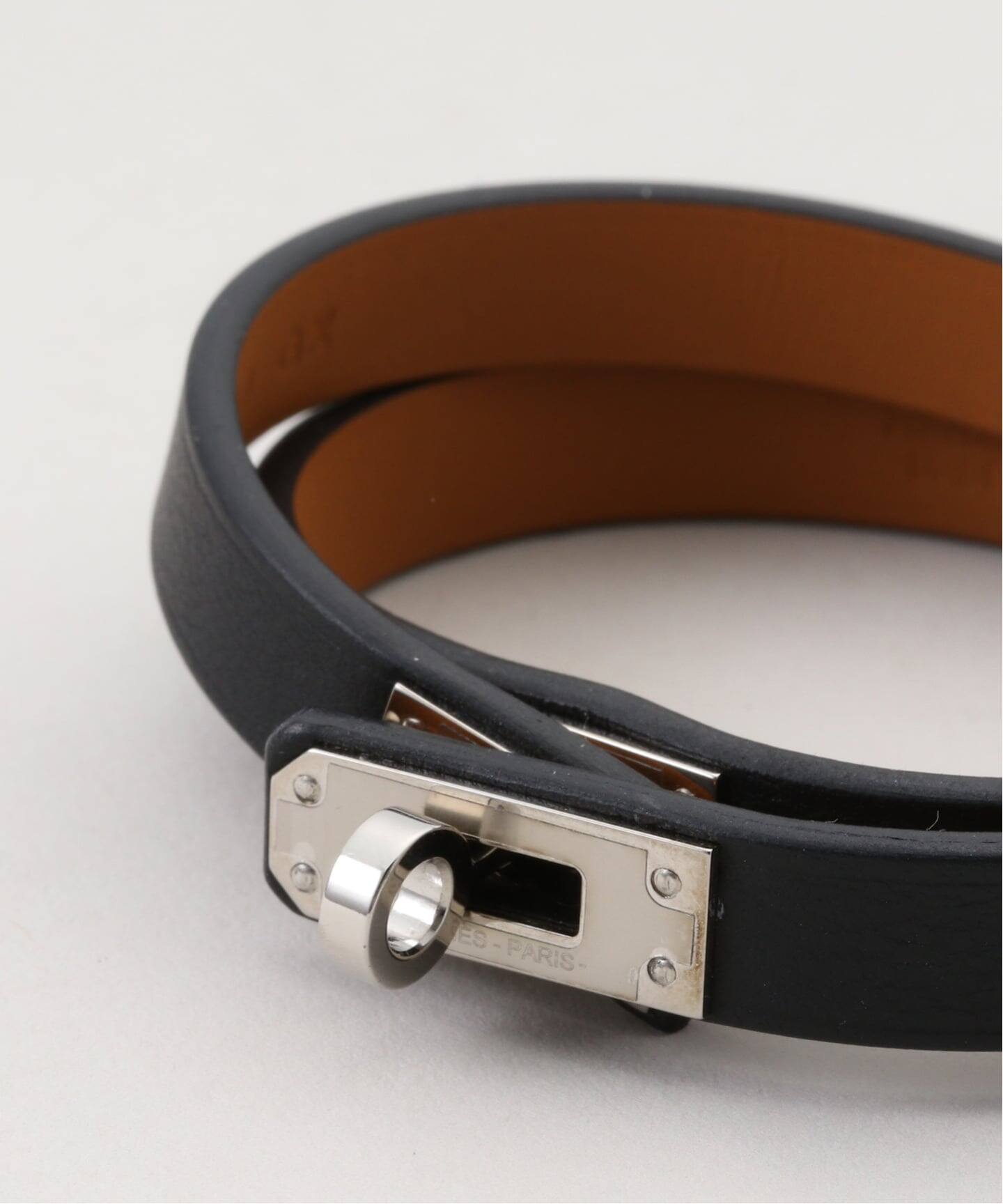 アクセサリー HERMES Rare Kelly Double Brown Bracelet Hermes-Brown-Swift-Mini-Kelly-