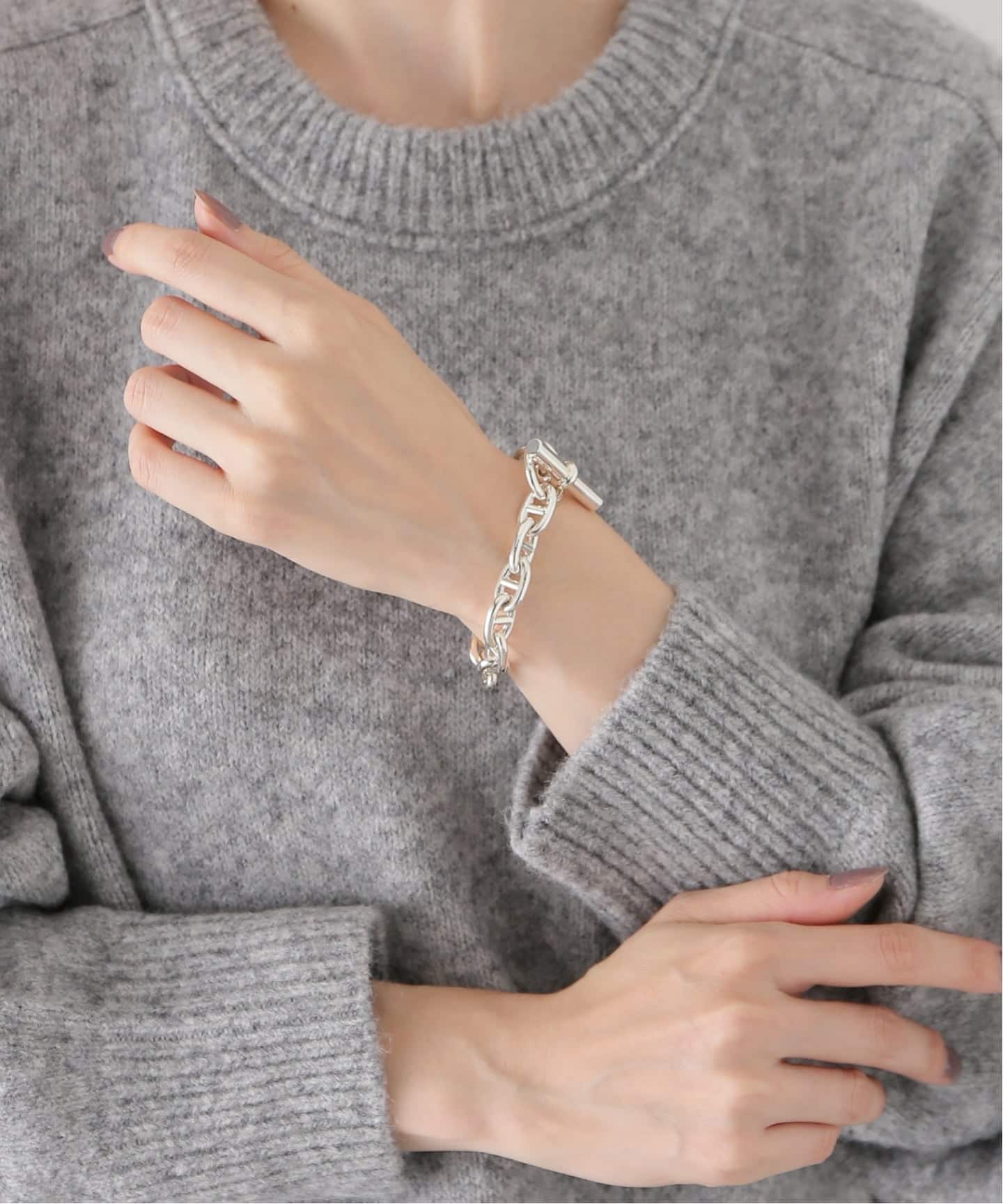 VINTAGE HERMES/エルメス】 Chaine dAncre bracelet mm14