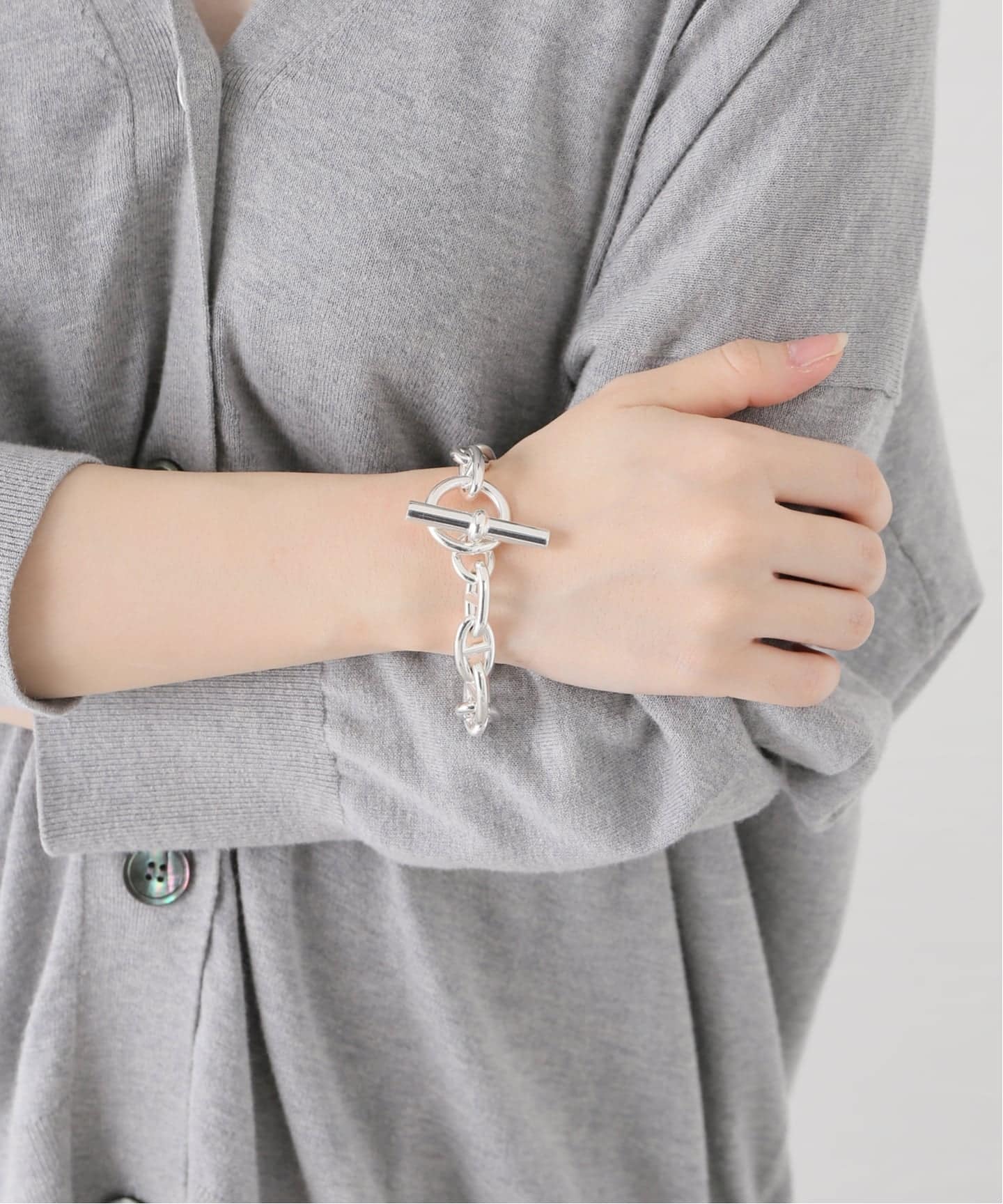 VINTAGE HERMES/エルメス】 Chaine dAncre bracelet gm12