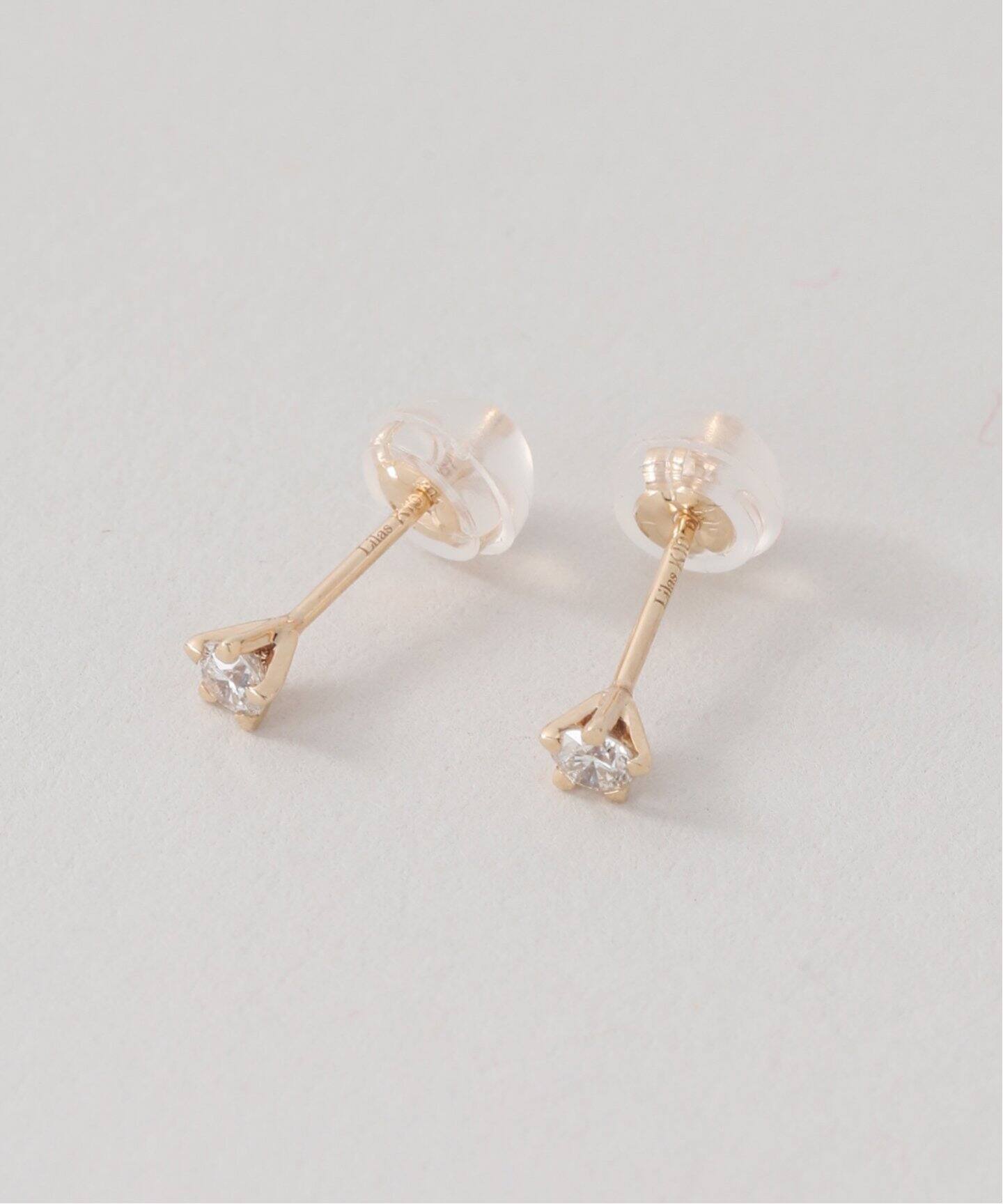 プチスターダイヤピアス K10（両耳）（ピアス（両耳用））｜Lilas 