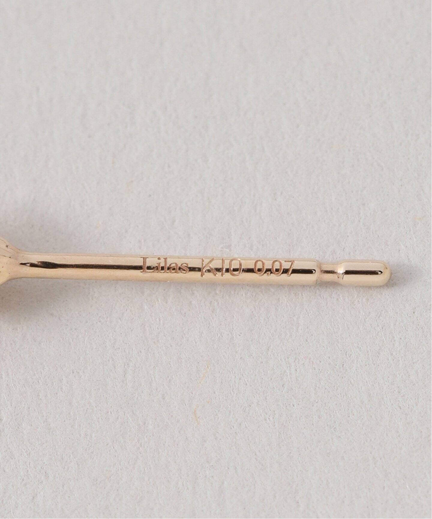 プチスターダイヤピアス K10（両耳）（ピアス（両耳用））｜Lilas 