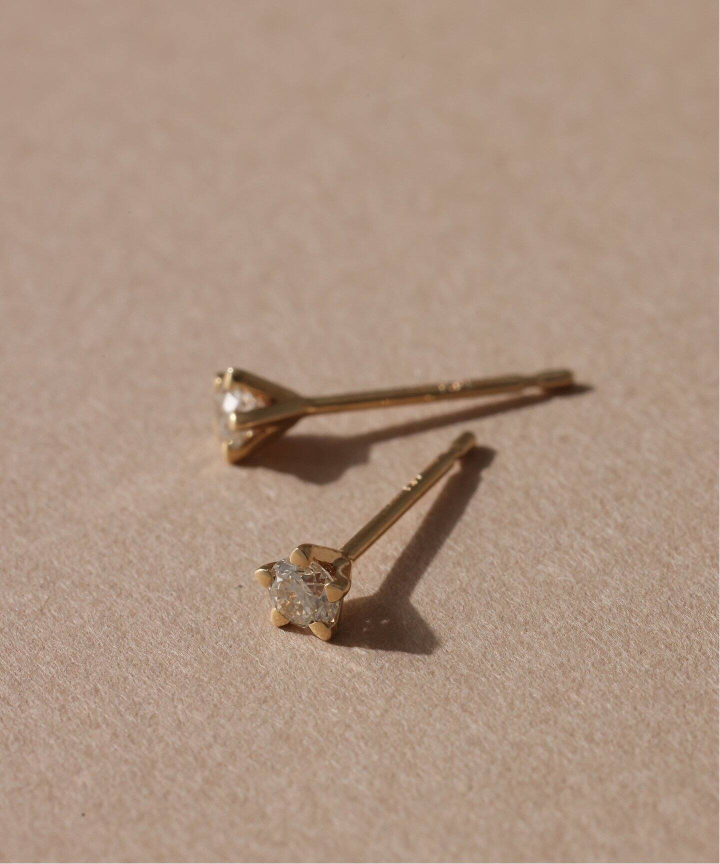 プチスターダイヤピアス K10（両耳）（ピアス（両耳用））｜Lilas 