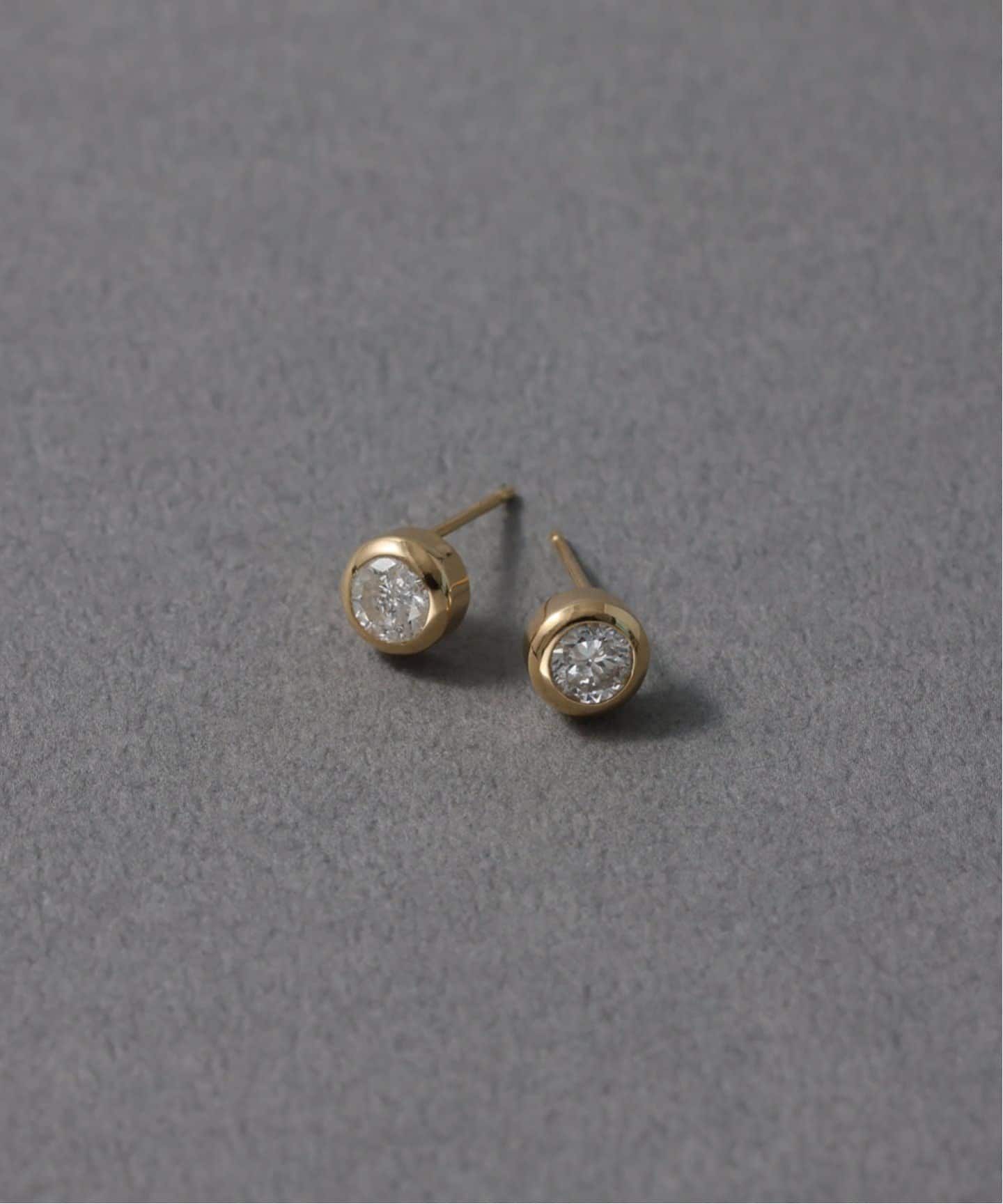 フクリン0.28ctダイヤピアス K18（両耳）（ピアス（両耳用