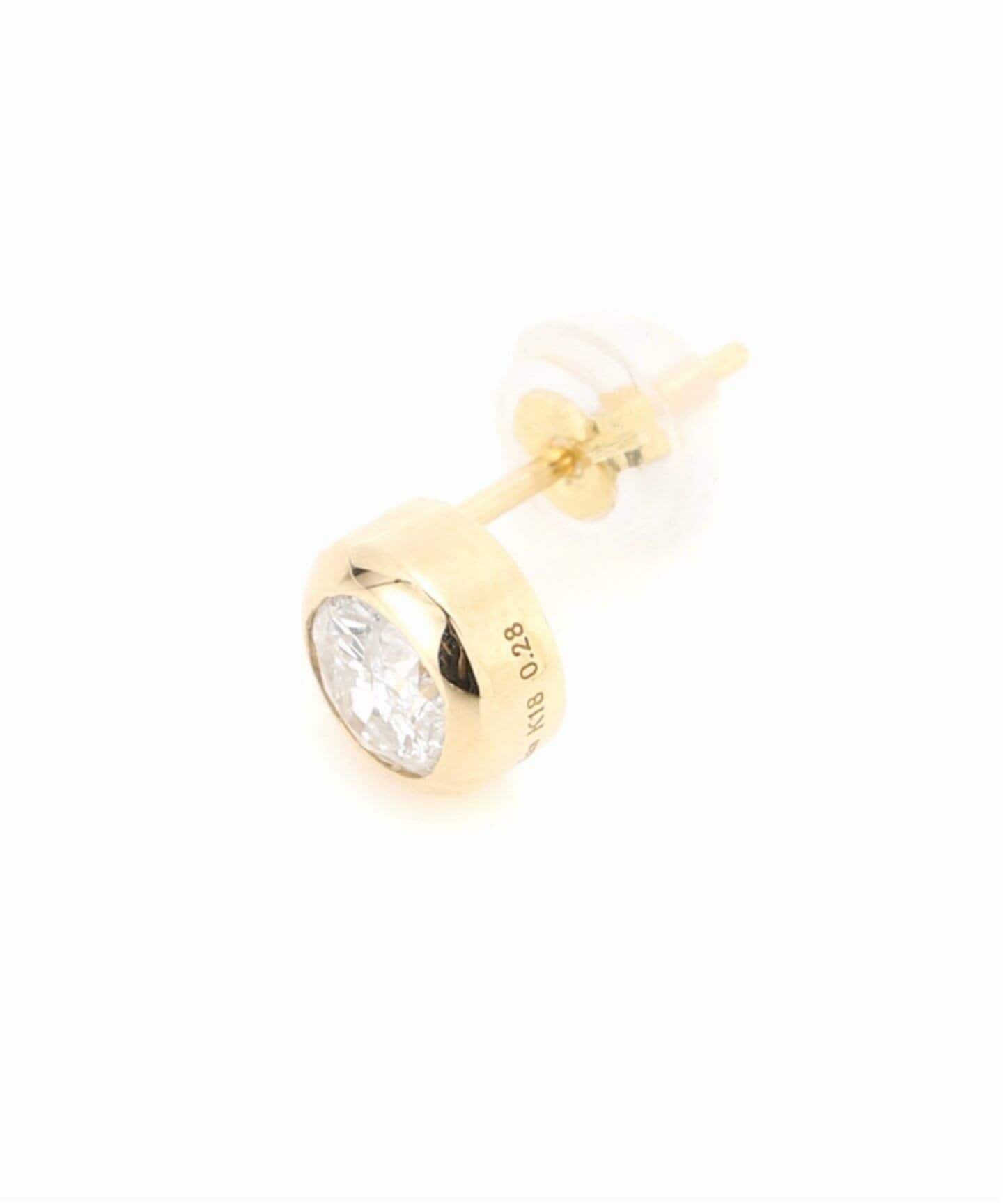 予約》フクリン0.28ctダイヤピアス K18（両耳）（ピアス（両耳用