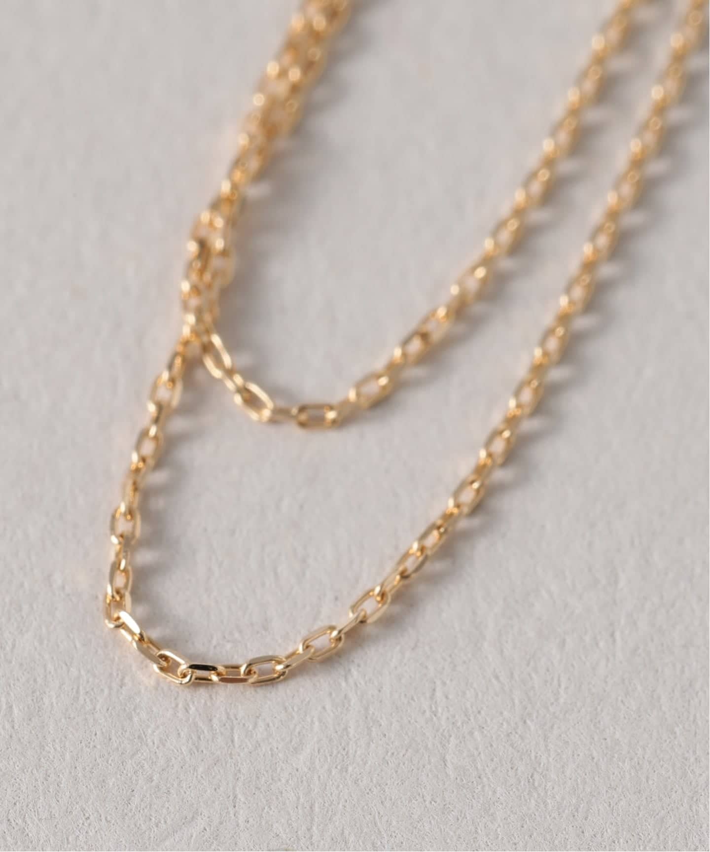 WEB限定》デュアルチェーンダイヤピアス K10（両耳）（ピアス（両耳用