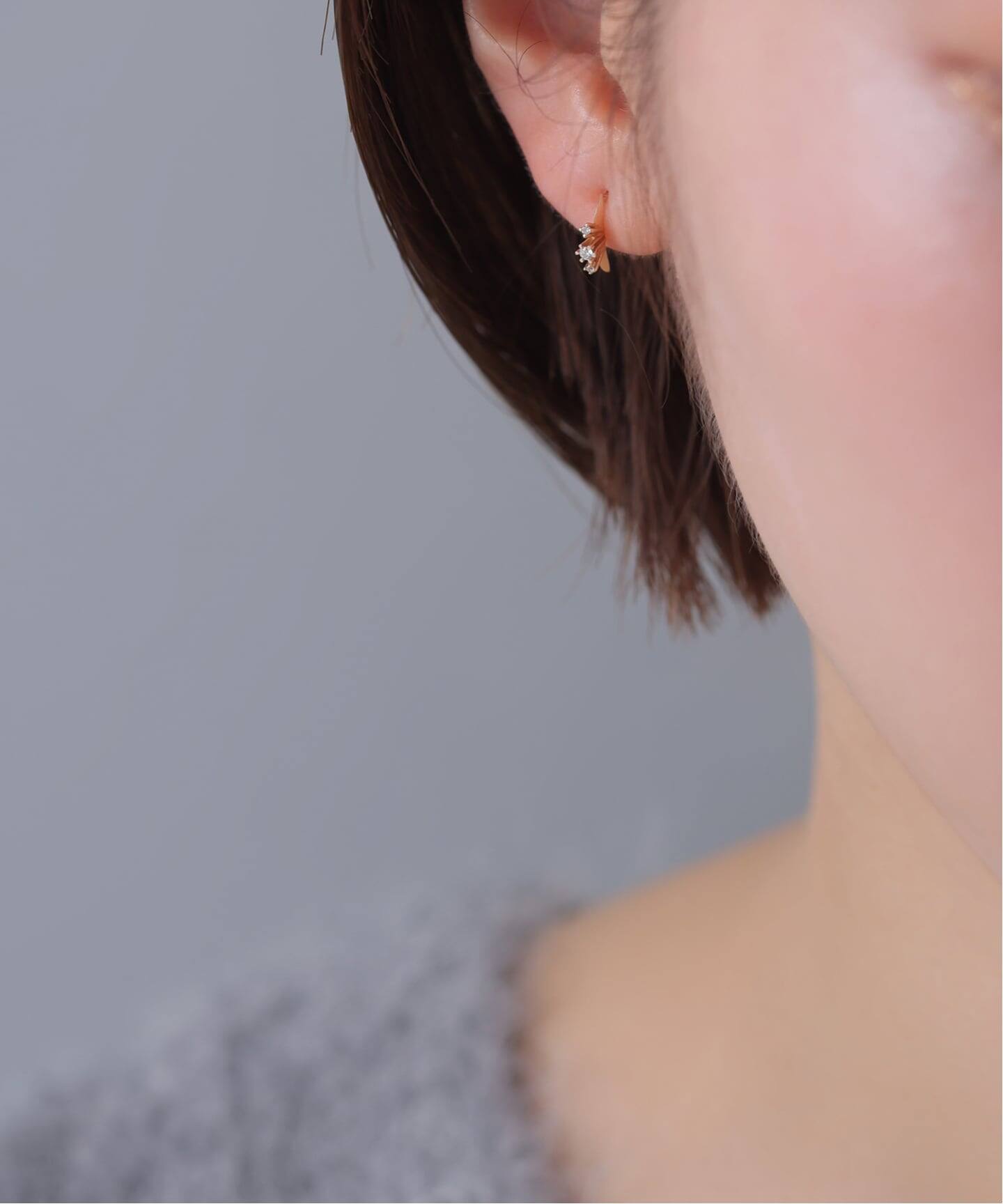 レイディアルダイヤピアス K10（両耳）（ピアス（両耳用））｜Lilas