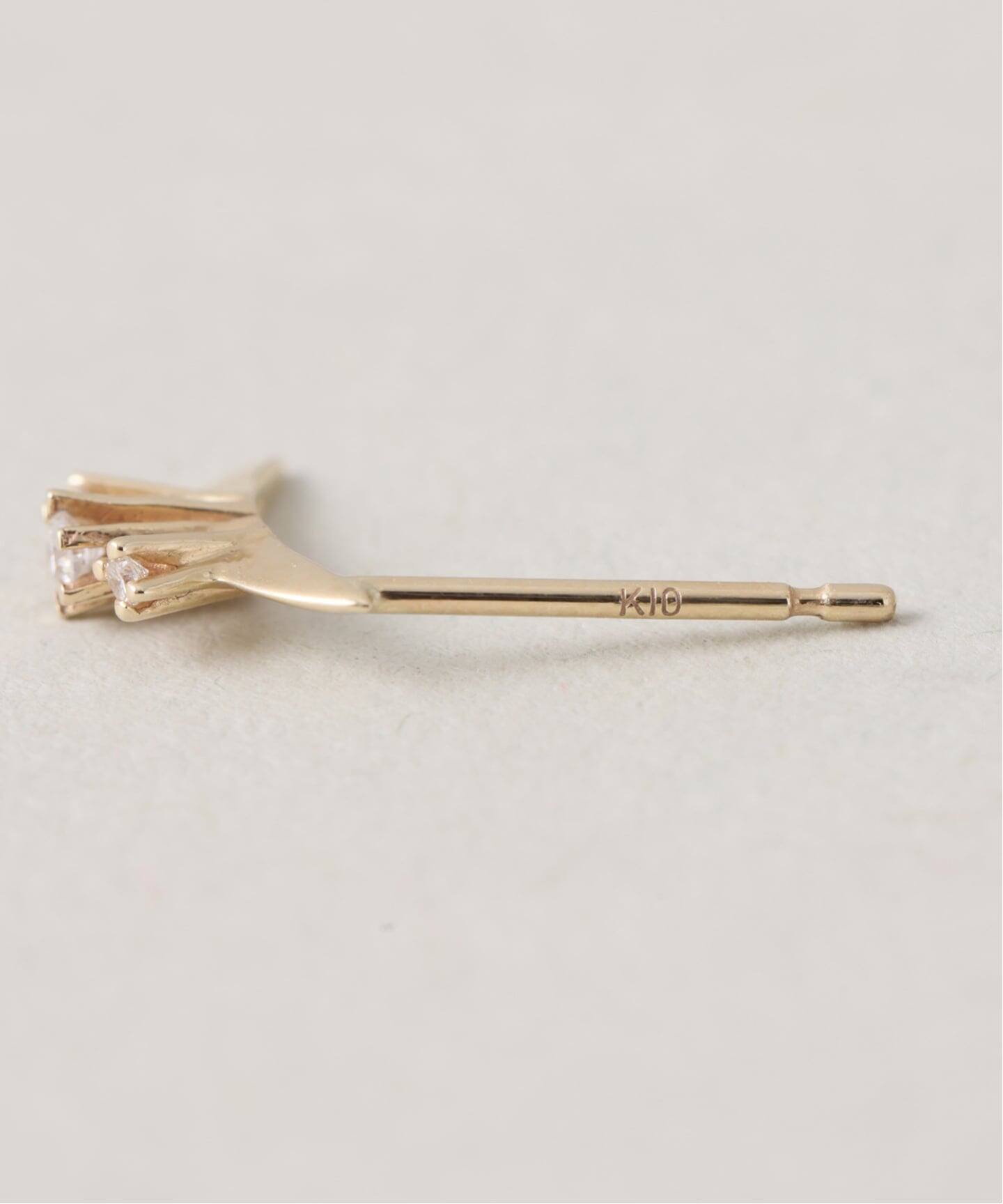 レイディアルダイヤピアス K10（両耳）（ピアス（両耳用））｜Lilas