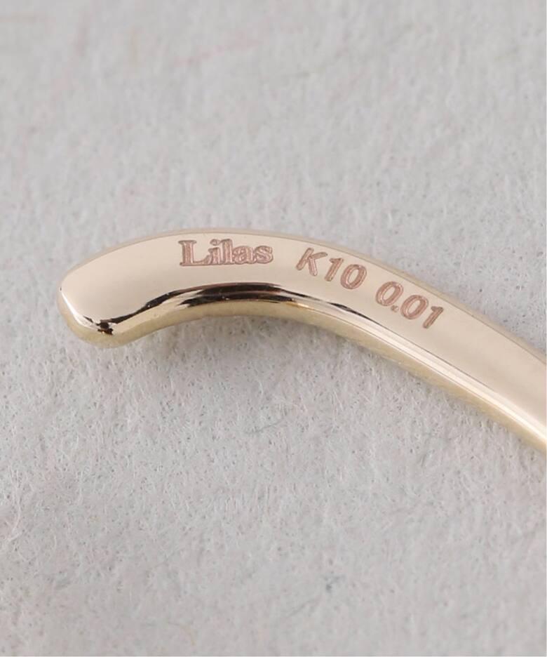 クロスダイヤイヤーカフ K10（片耳）（イヤーカフ）｜Lilas（リラ）の 