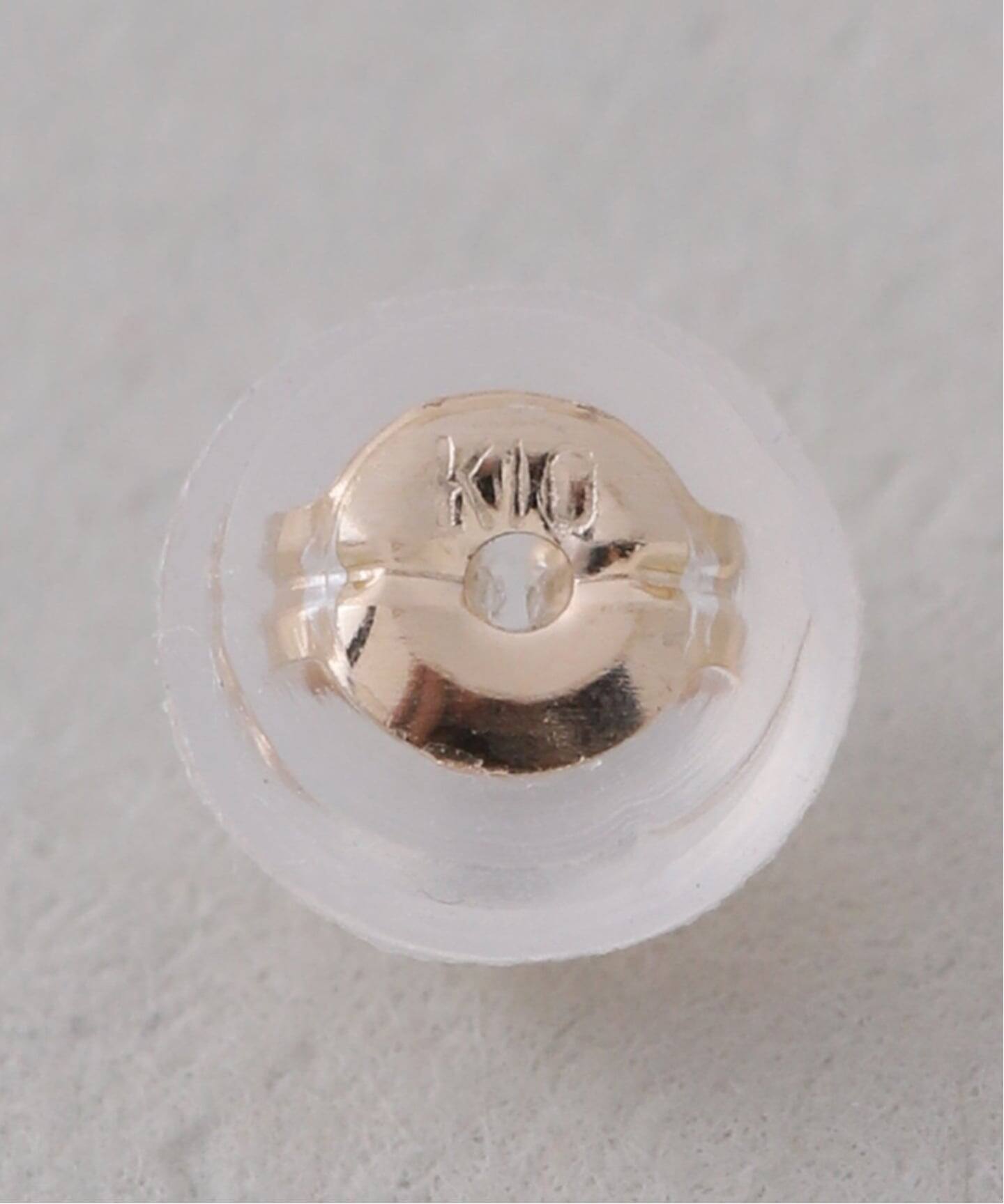 オーバルダイヤピアス K10（両耳）（ピアス（両耳用））｜Lilas（リラ
