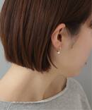 《WEB限定》パールフープピアスM K10（両耳）